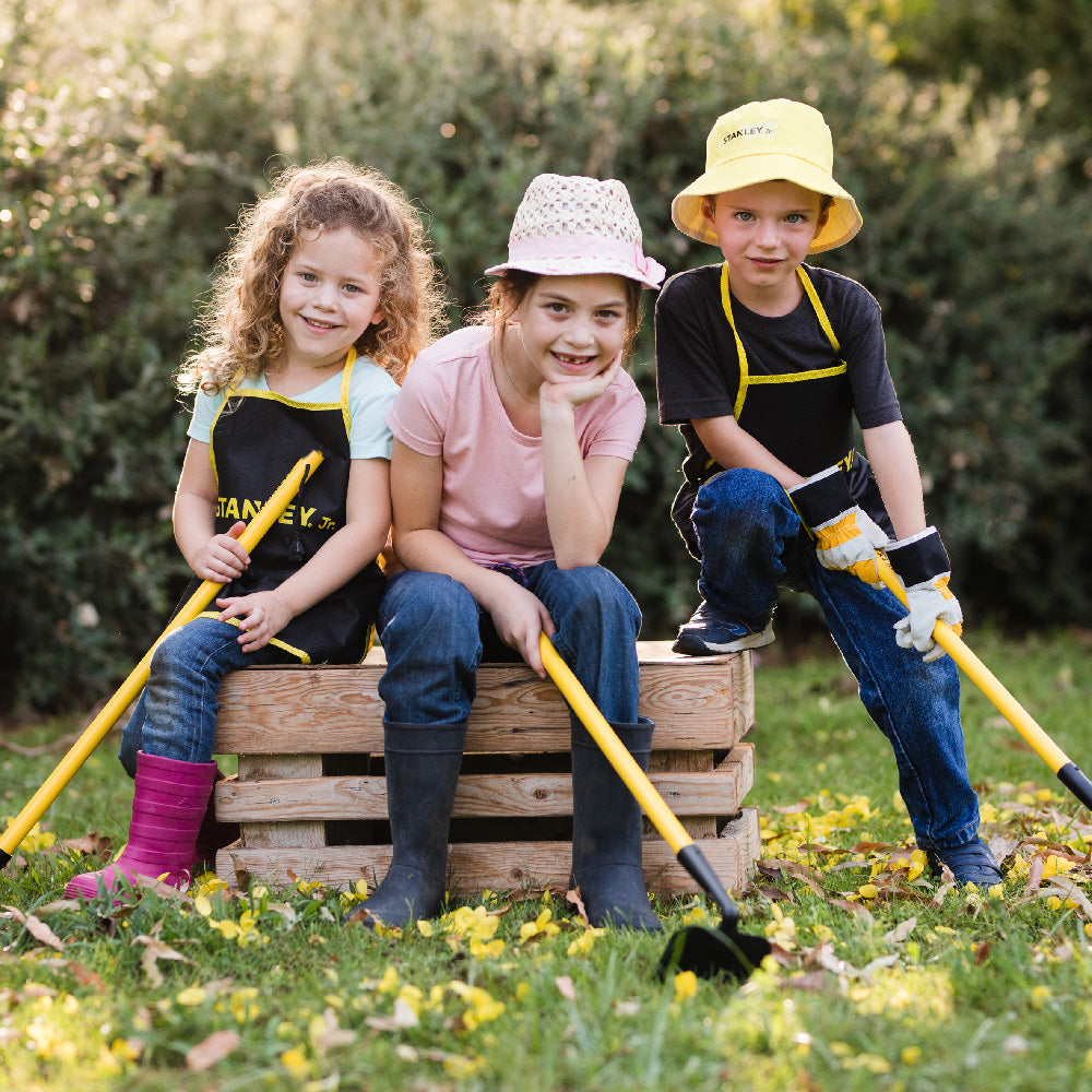 Stanley Jr. Durable 3-Piece Kids' Gardening Tool Set for Outdoor Fun