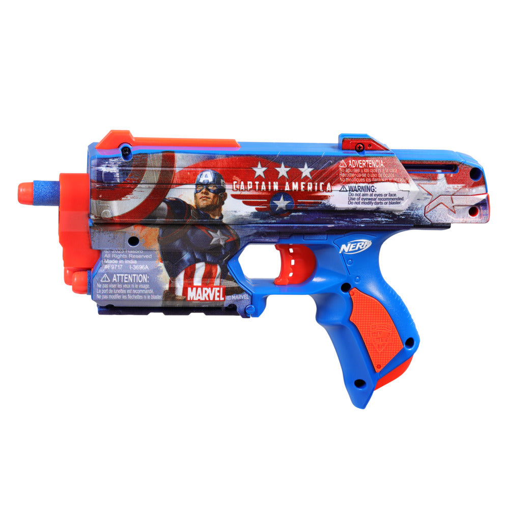 Hot Sale! Nerf Marvel Captain America Dart Blaster for Exciting Outdoor Games