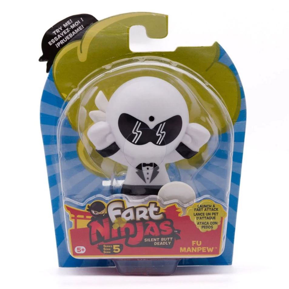 Hot Sale! Fart Ninjas Collectible Figure - FU MANPEW from Series 5