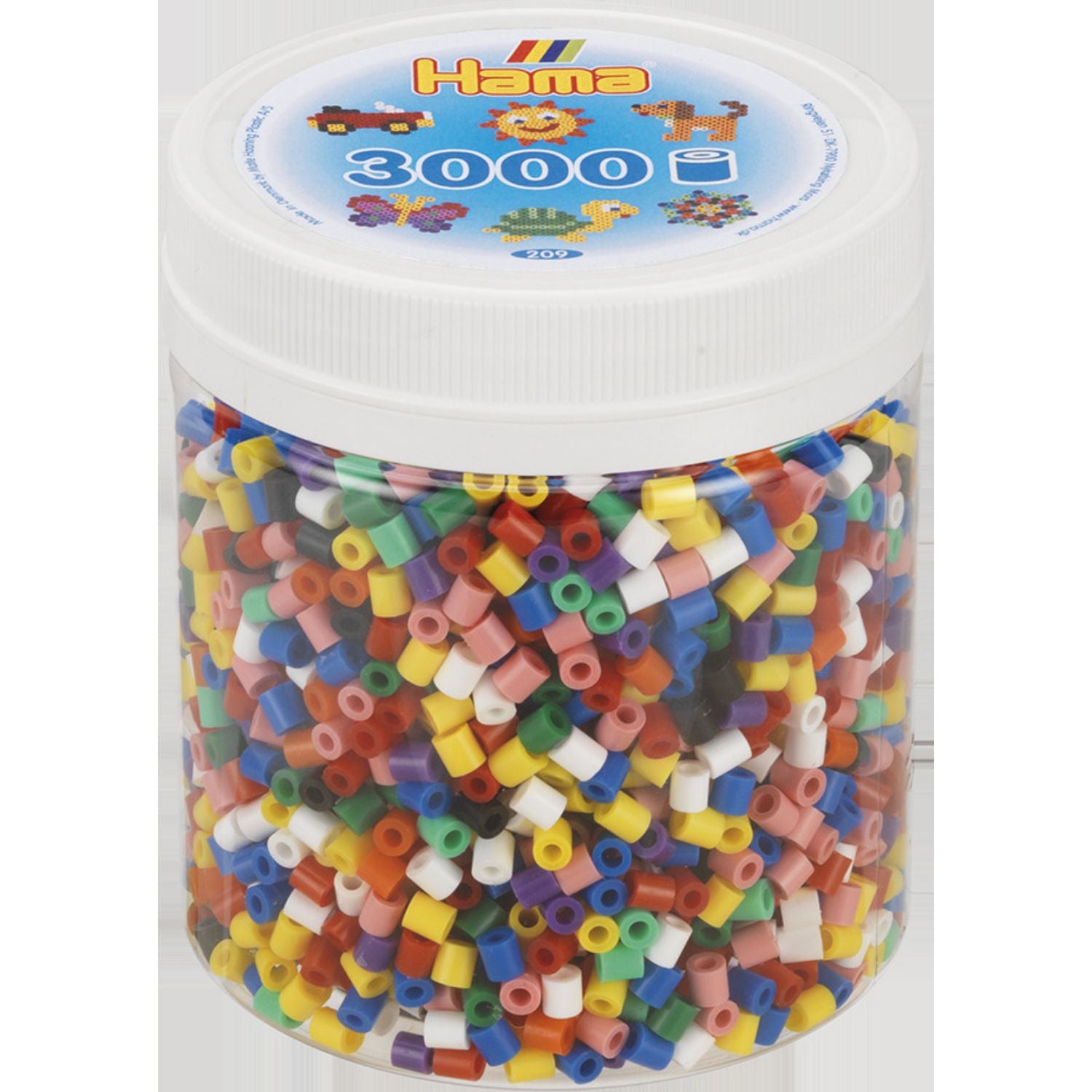 Hama Beads Primary Color Set - 3000 Pieces in a Tub