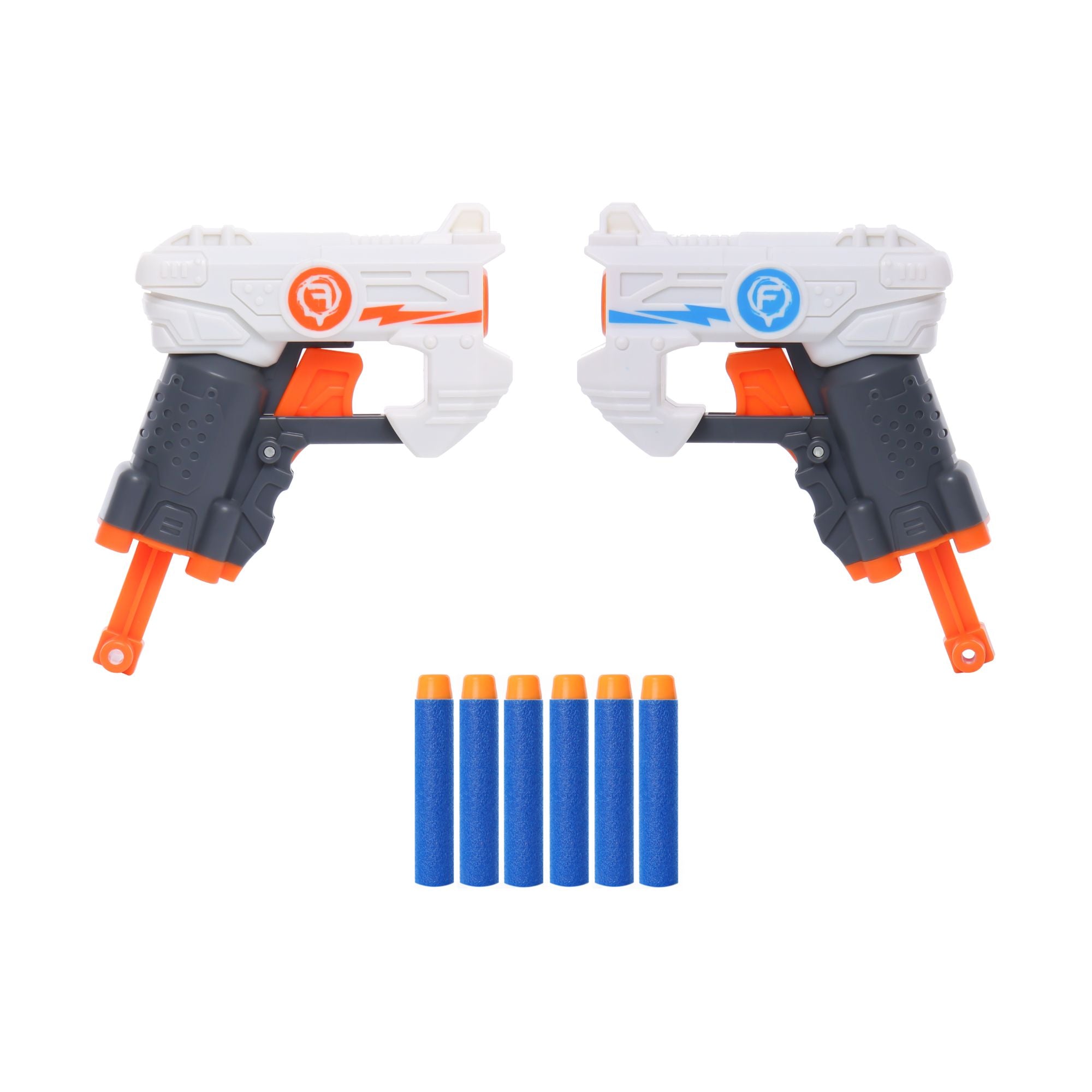 Exclusive Fast Shots 2 Blaster Pack - Theta & Omicron Foam Guns for Indoor & Outdoor Fun