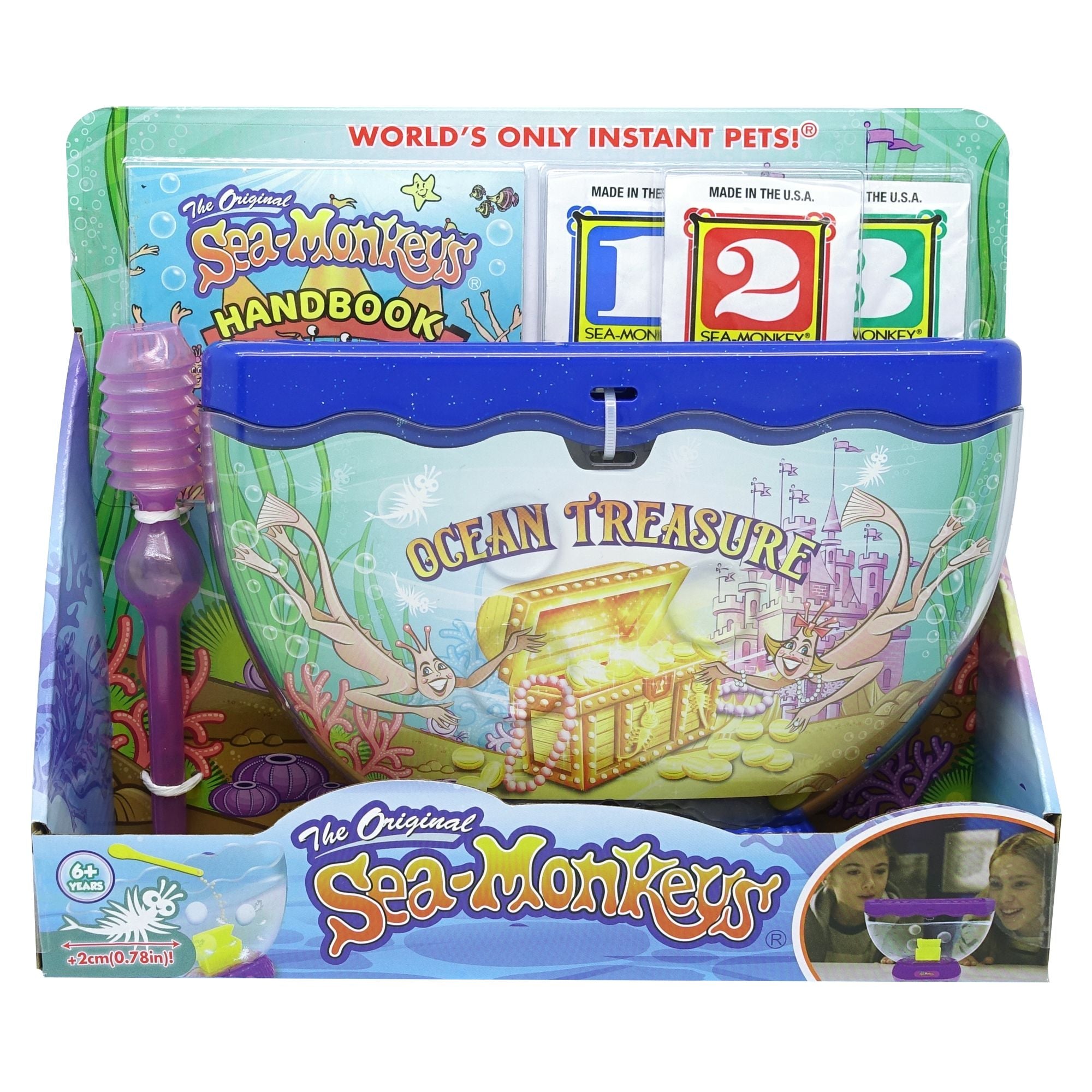 Sea-Monkeys Ocean Treasure Set - Assorted Styles, Ideal First Pet!