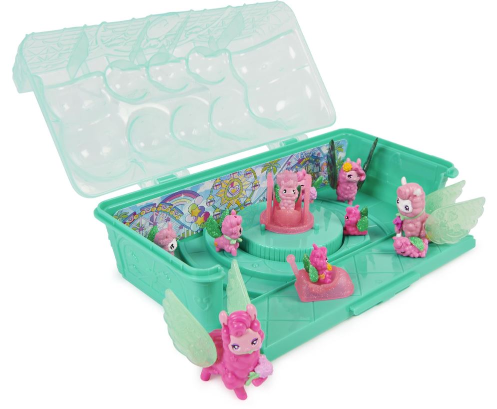 Hatchimals CollEGGtibles Rainbow-Cation Llama Florists Family Egg Carton Set