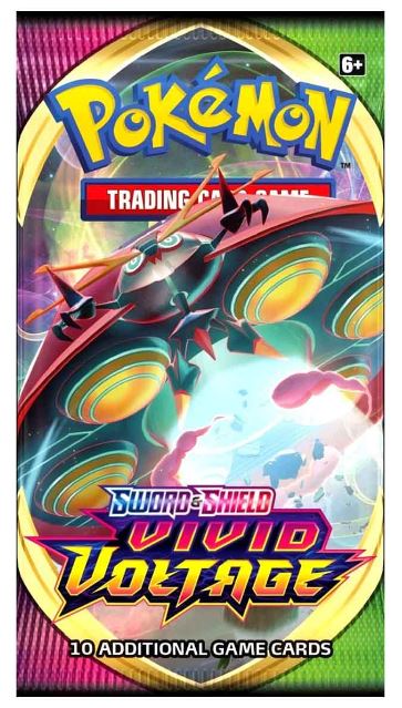 Hot Deal! Pokémon Sword & Shield - Vivid Voltage Booster Pack for Card Collection
