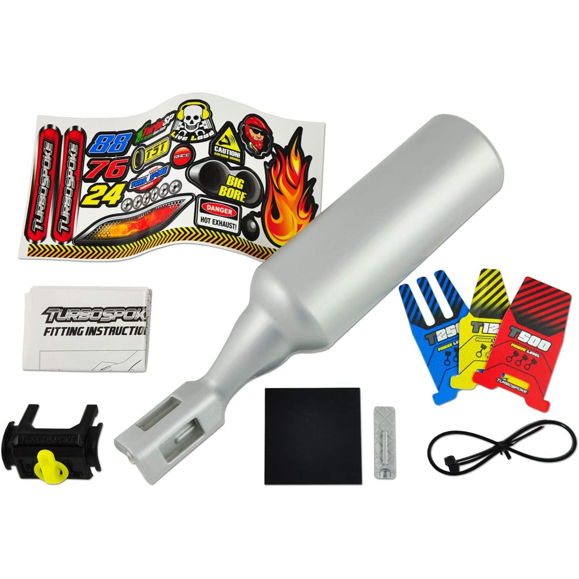Hot Deal! TURBOSPOKE Bicycle Exhaust System to Transform Your Bike into a Real - sounding Motorbike