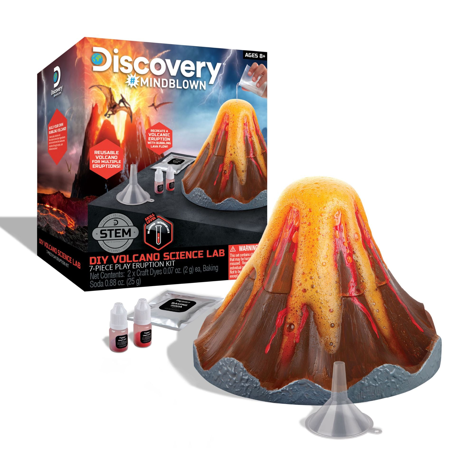 Discovery Mindblown DIY Volcano Science Lab - Create Your Own Erupting Volcano
