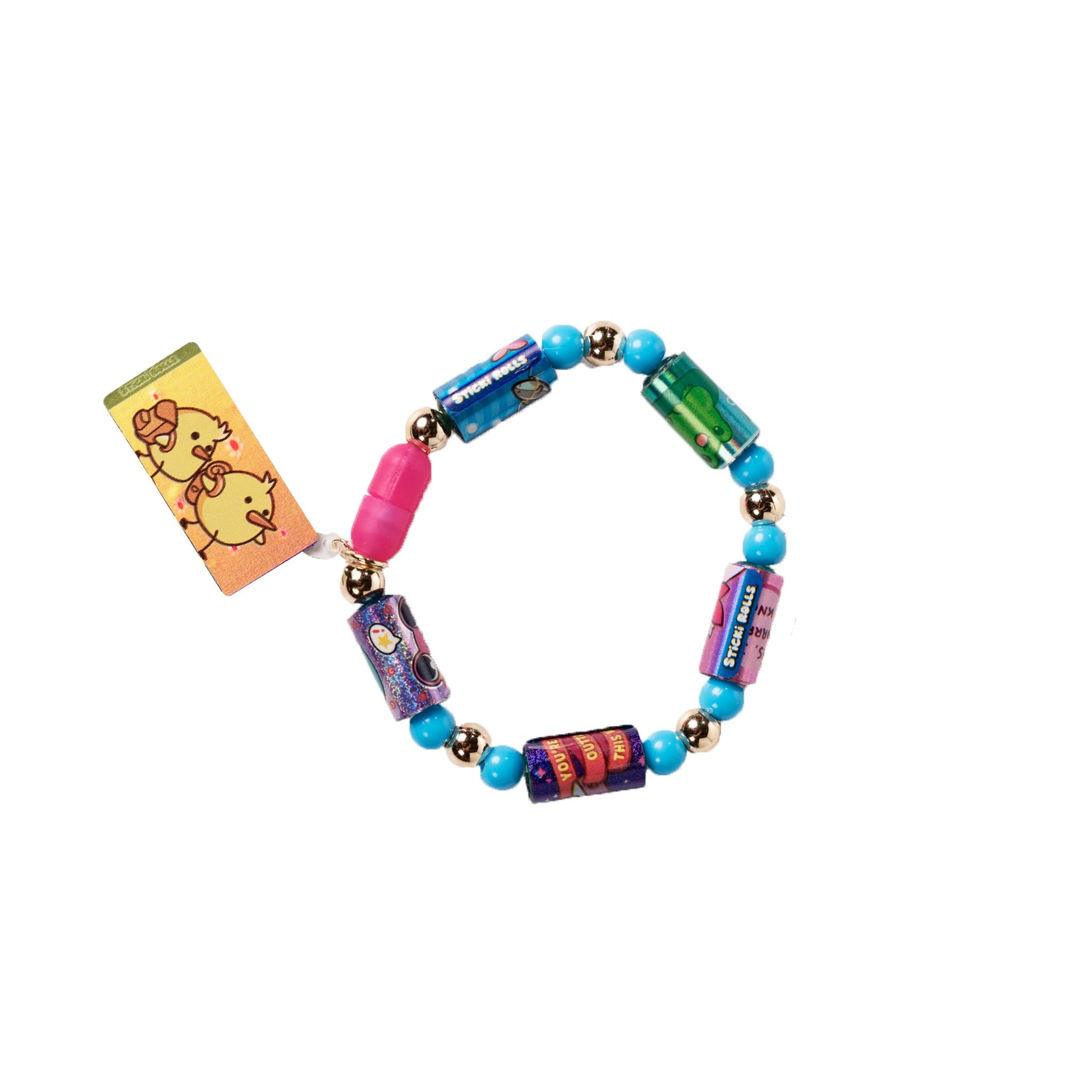 Single Pack of Sticki Rolls Sticki Bands: Wearable, Shareable Sticker Bracelets