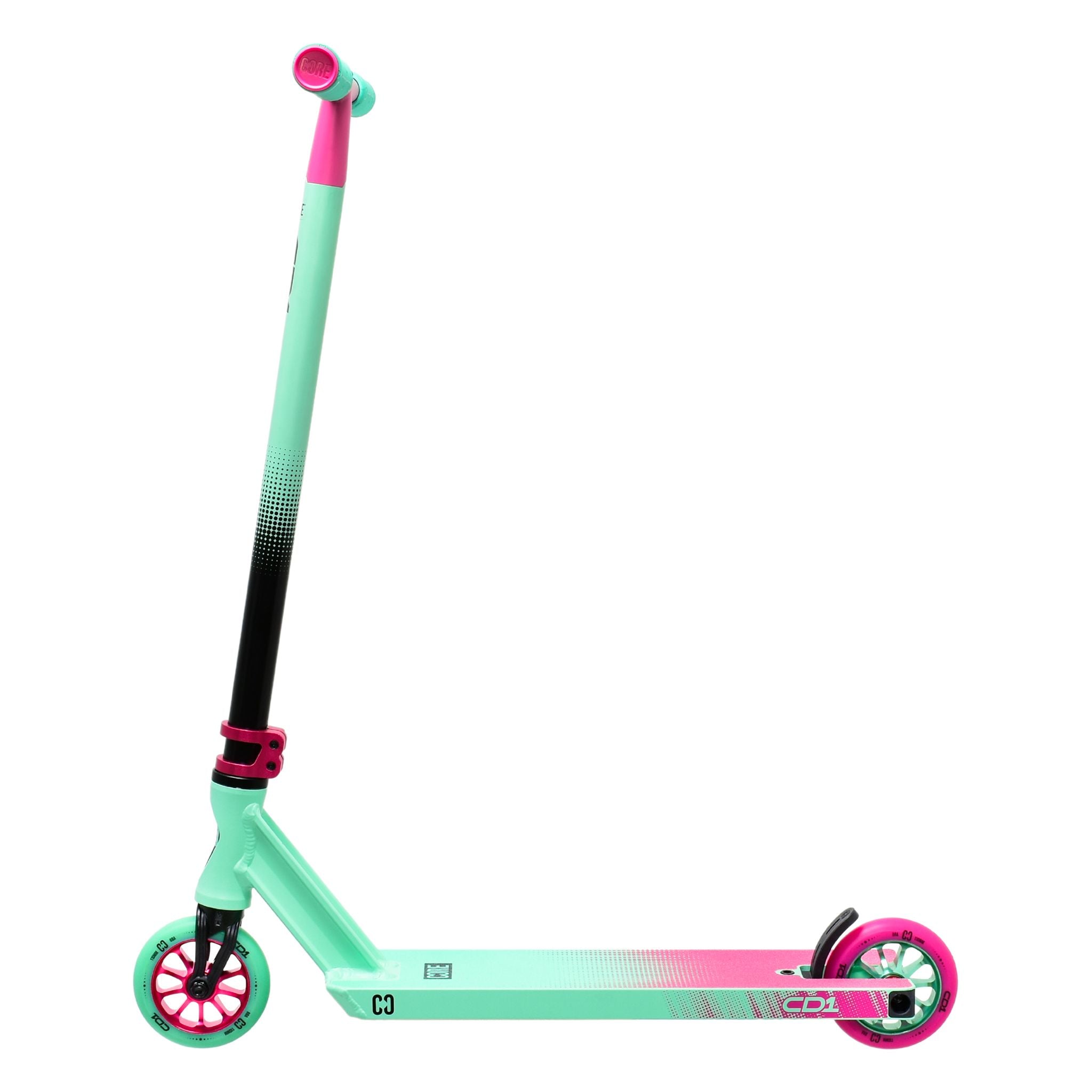 Core CD1 Teal/Pink Complete Stunt Scooter - Ideal for Beginner Riders
