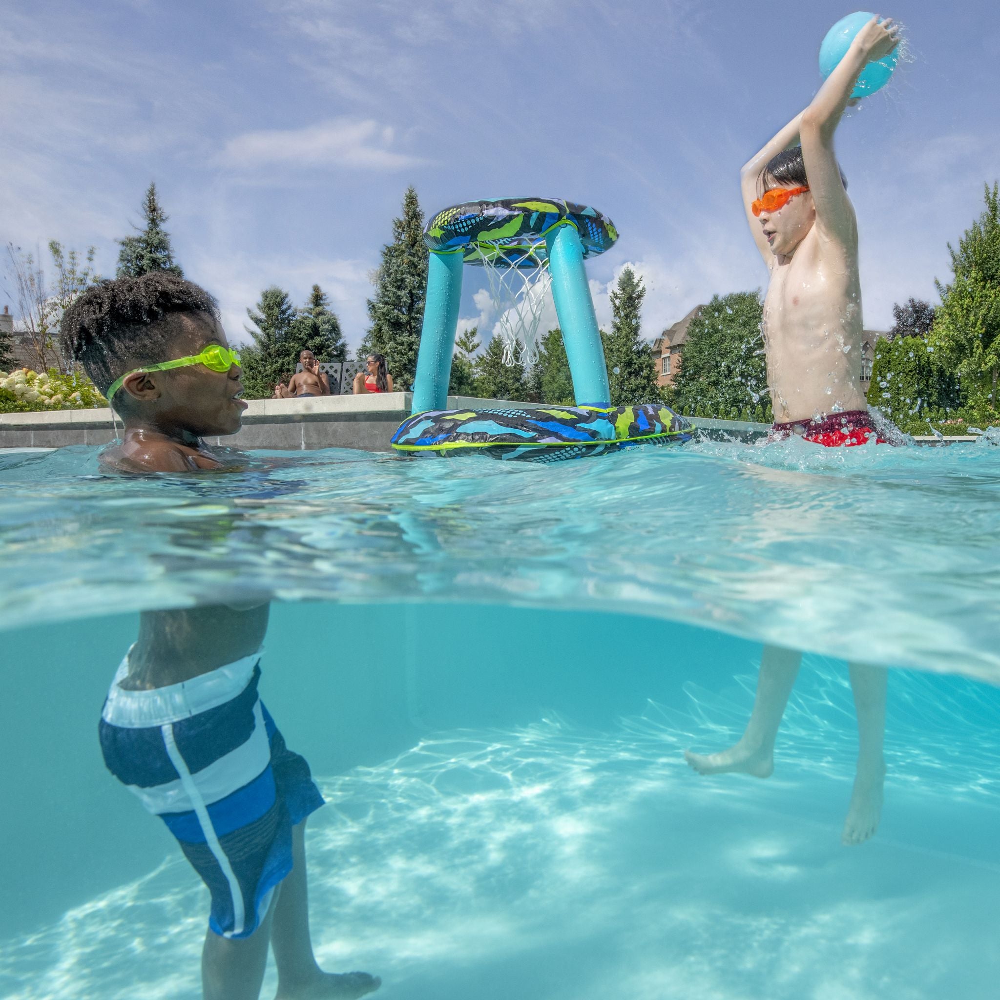 Hot Sale! Coop Hydro Inflatable Spring Hoops with Textured Pro - styled Basketball for Ages 5+