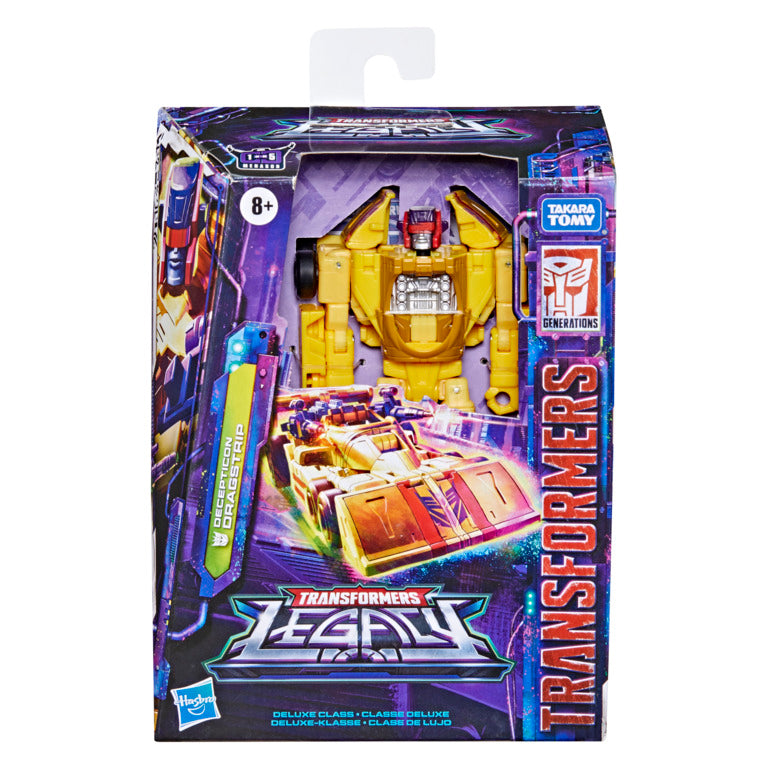 Transformers Generations Legacy Deluxe - Decepticon Dragstrip Robot Toy Inspired by G1
