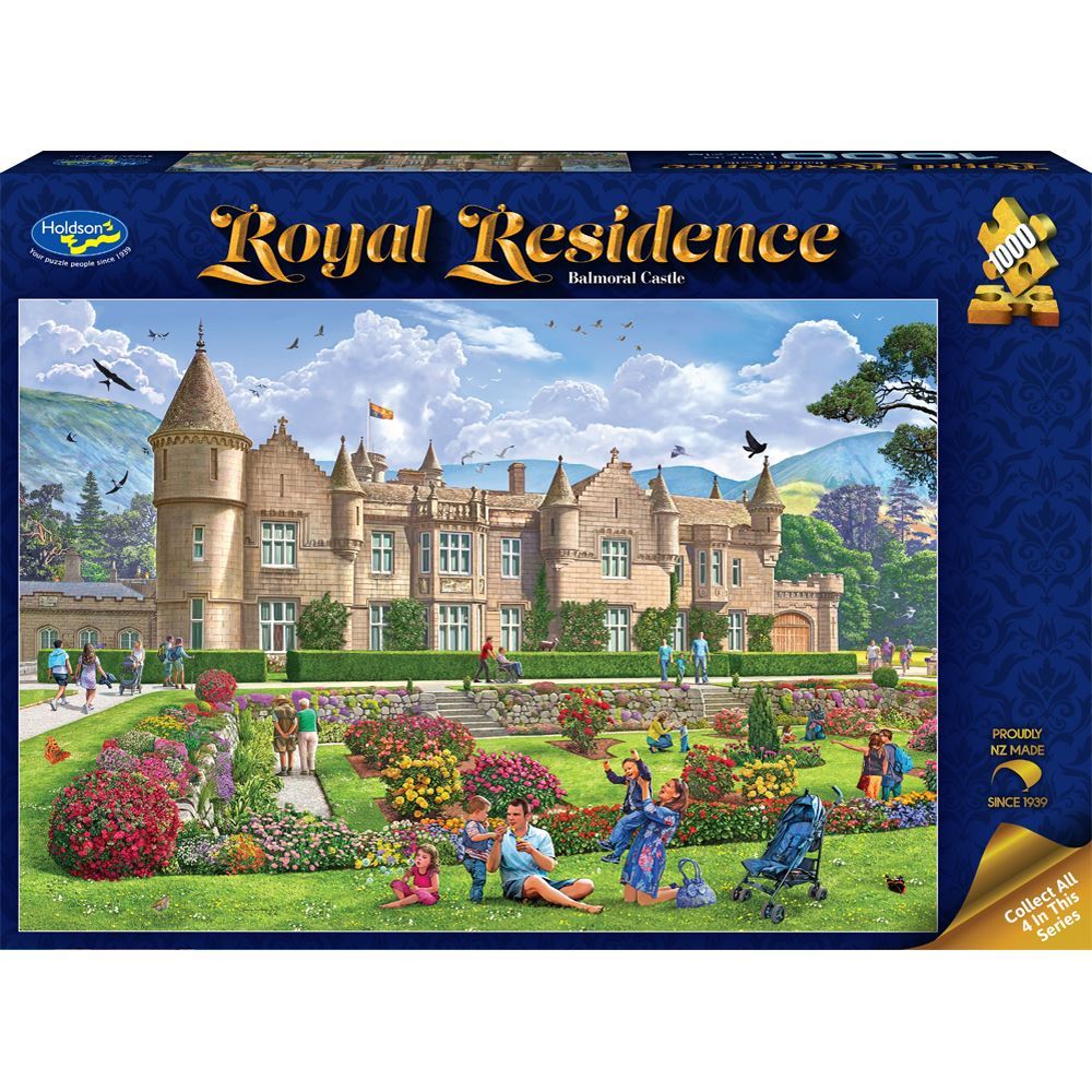 Hot! ROYAL RESIDENCE 1000 - Piece Balmoral Castle Jigsaw Puzzle