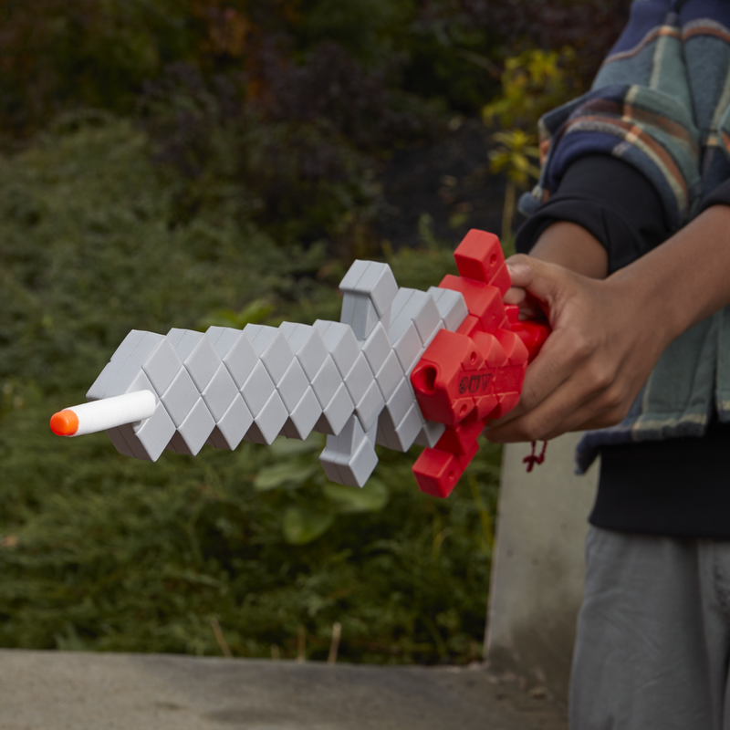 Hot Sale! Nerf Minecraft Inspired Heartstealer Foam Dart Blasting Sword Toy