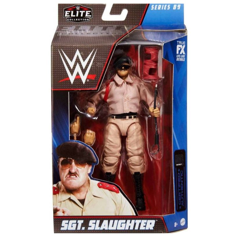 WWE Elite Series 89 Action Figure - Sgt. Slaughter with Deluxe Features