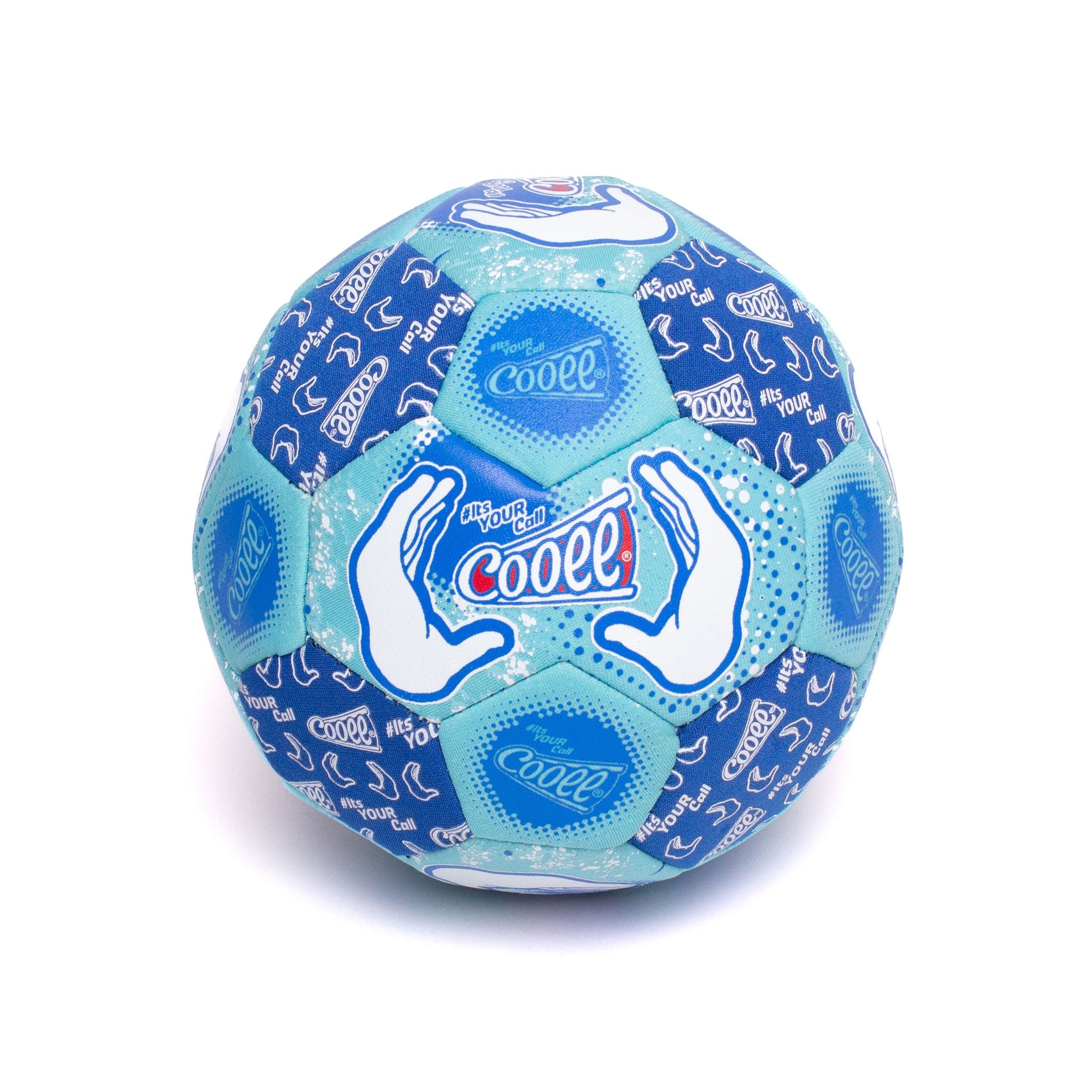 Blue Cooee Durable Neoprene Mini Soccer Ball for All Ages