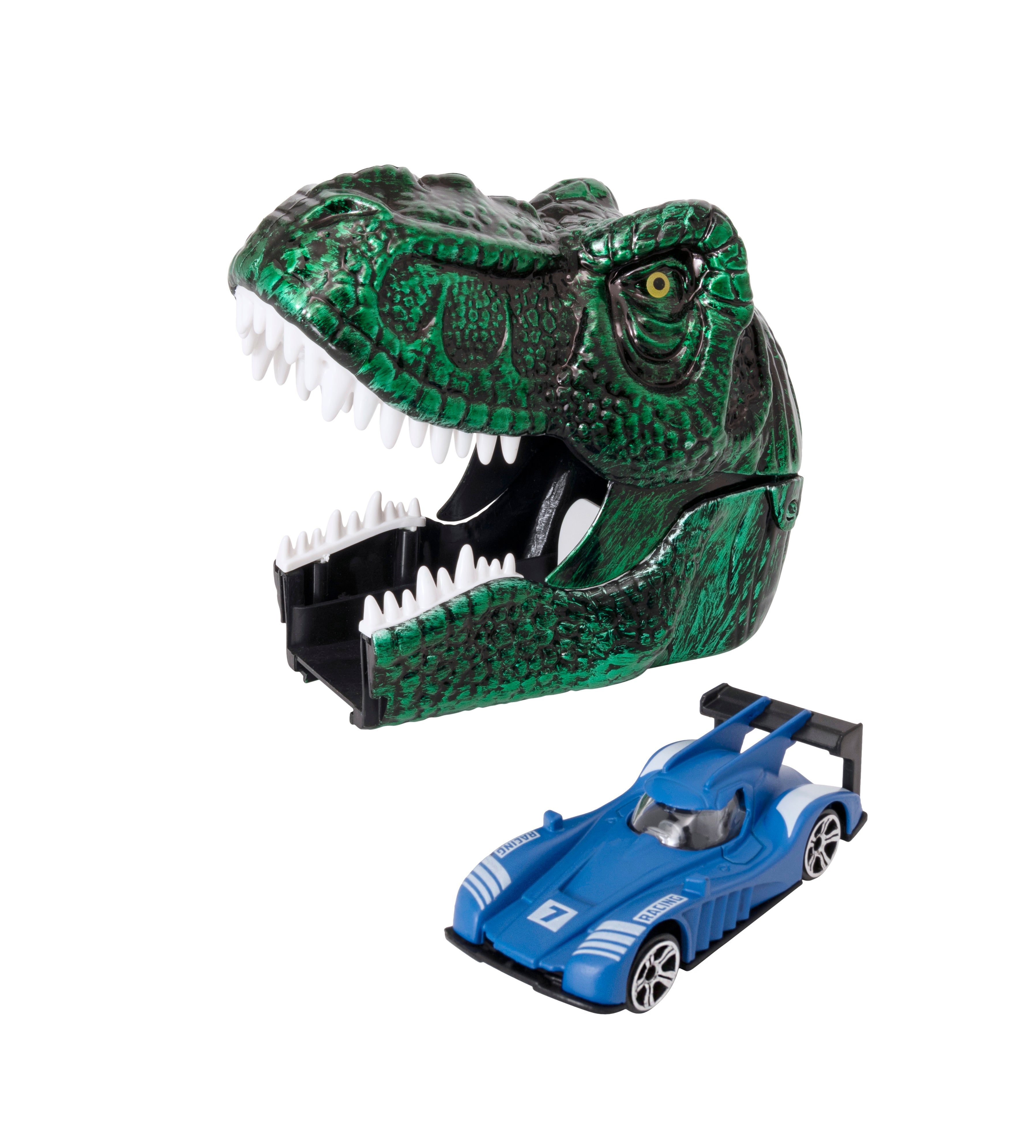 Hot Sale! Teamsterz Dinosaur Car Launcher with Assorted Die - cast Vehicles