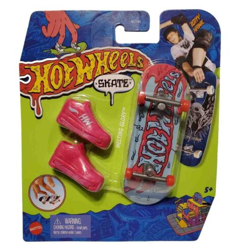 Limited-Time Offer! Hot Wheels Skate Fingerboard Single Pack with Oddities 1/2 Melting Glory Design