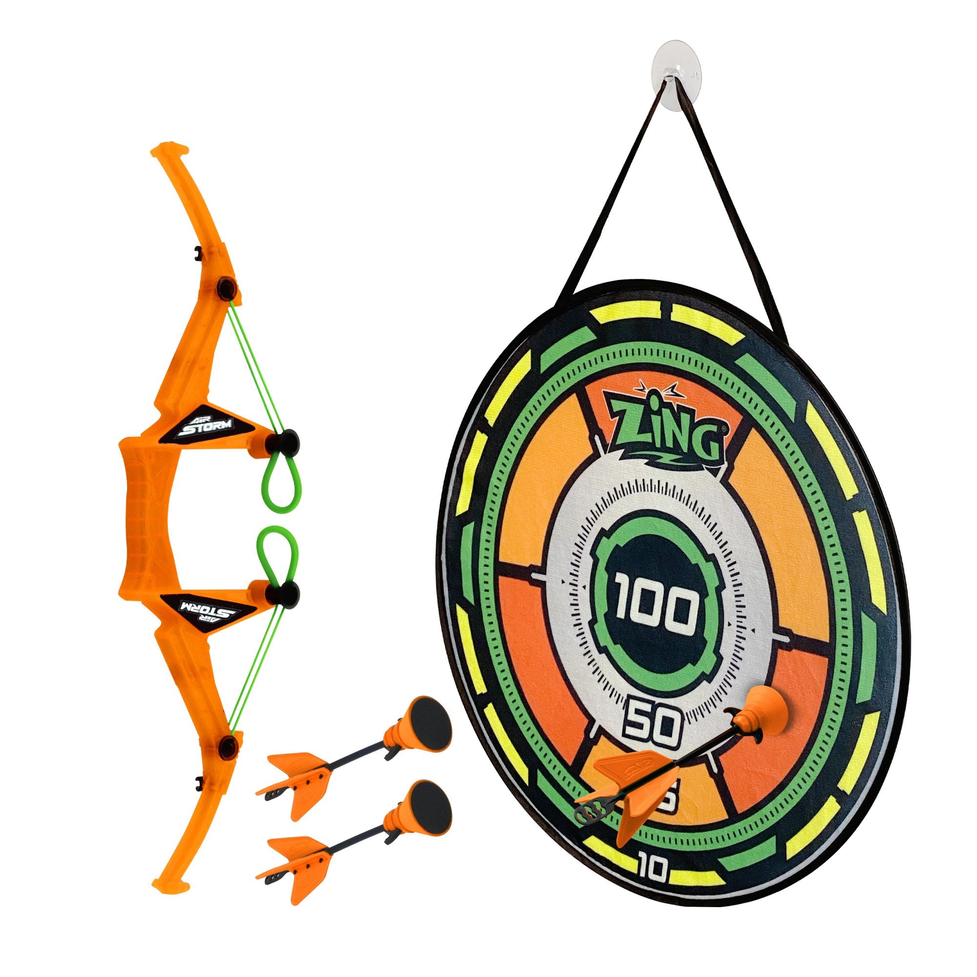 Zing Air Storm Assorted Styles Bullz-Eye Lightweight Archery Bow Set