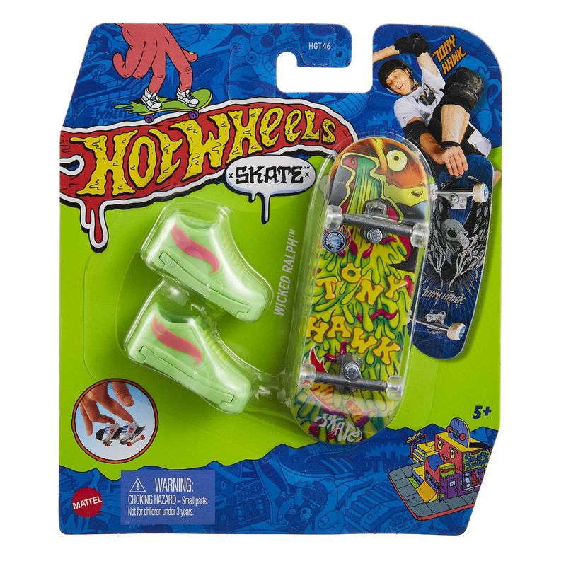 Hot Wheels Skate Fingerboard Single Pack - Wicked Ralph, Part of Oddities 3/5 Collection