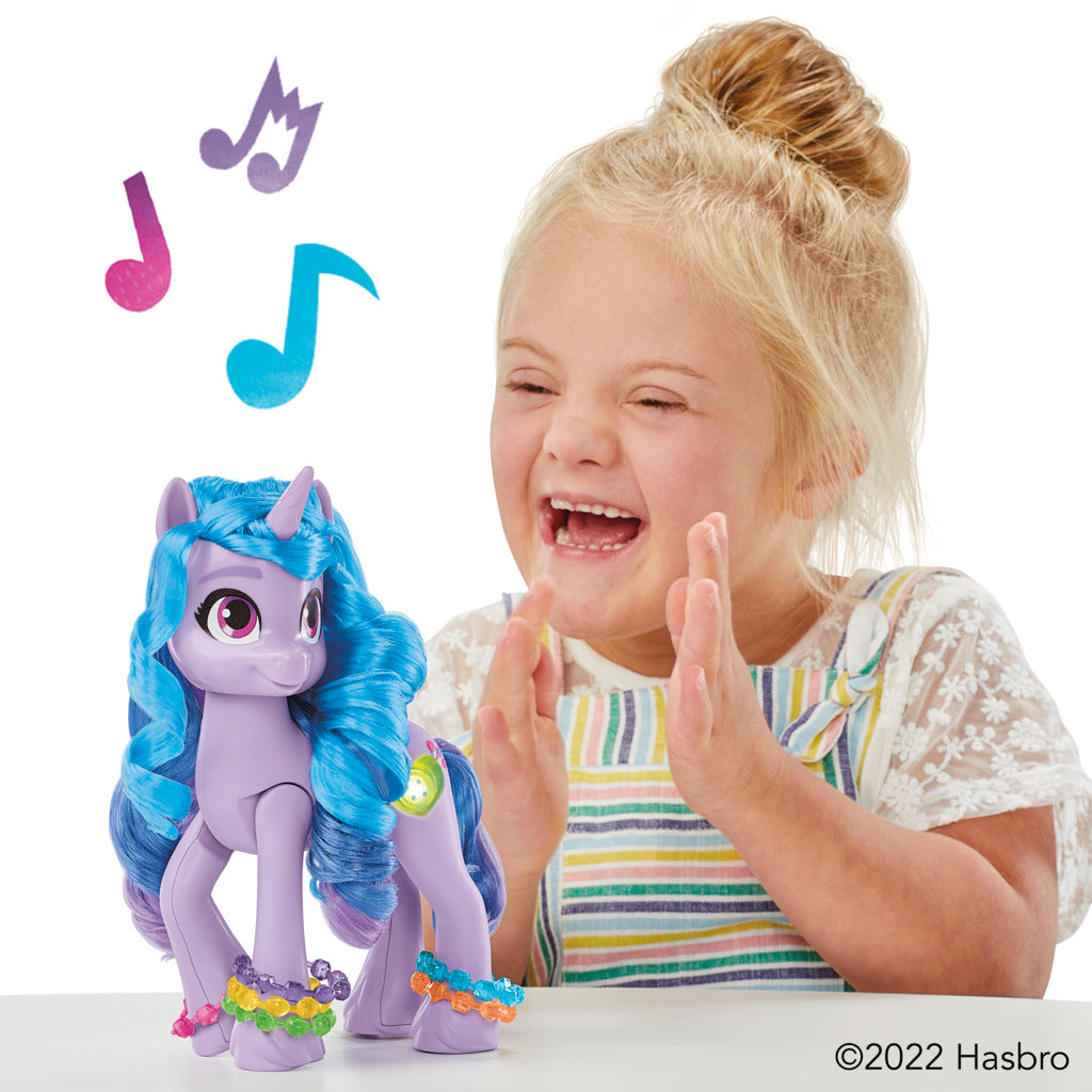 Hot! My Little Pony Izzy Moonbow - 8-Inch Sparkle - Revealing Unicorn Toy for Kids