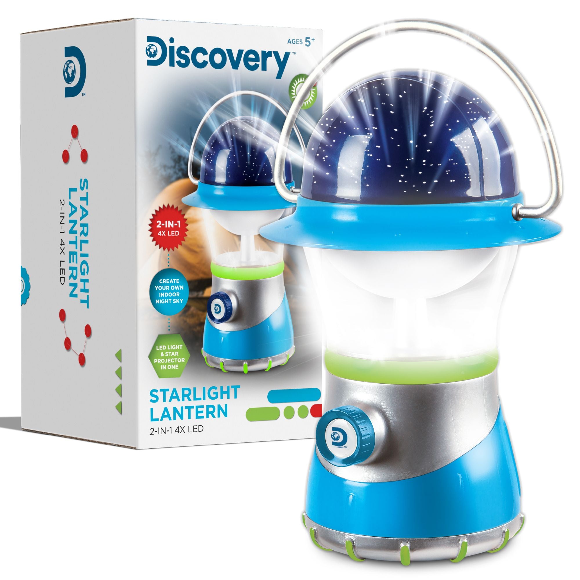 Hot! Discovery Kids 2-in-1 LED Starlight Lantern