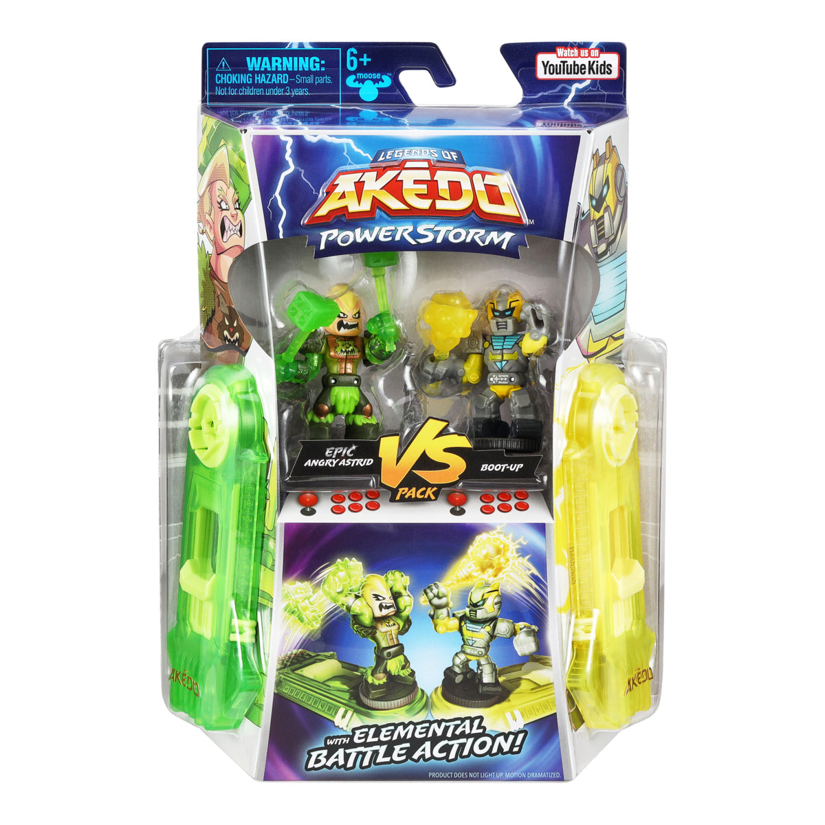 Hot! Akedo Powerstorm vs Pack - Angry Astrid vs Bootup