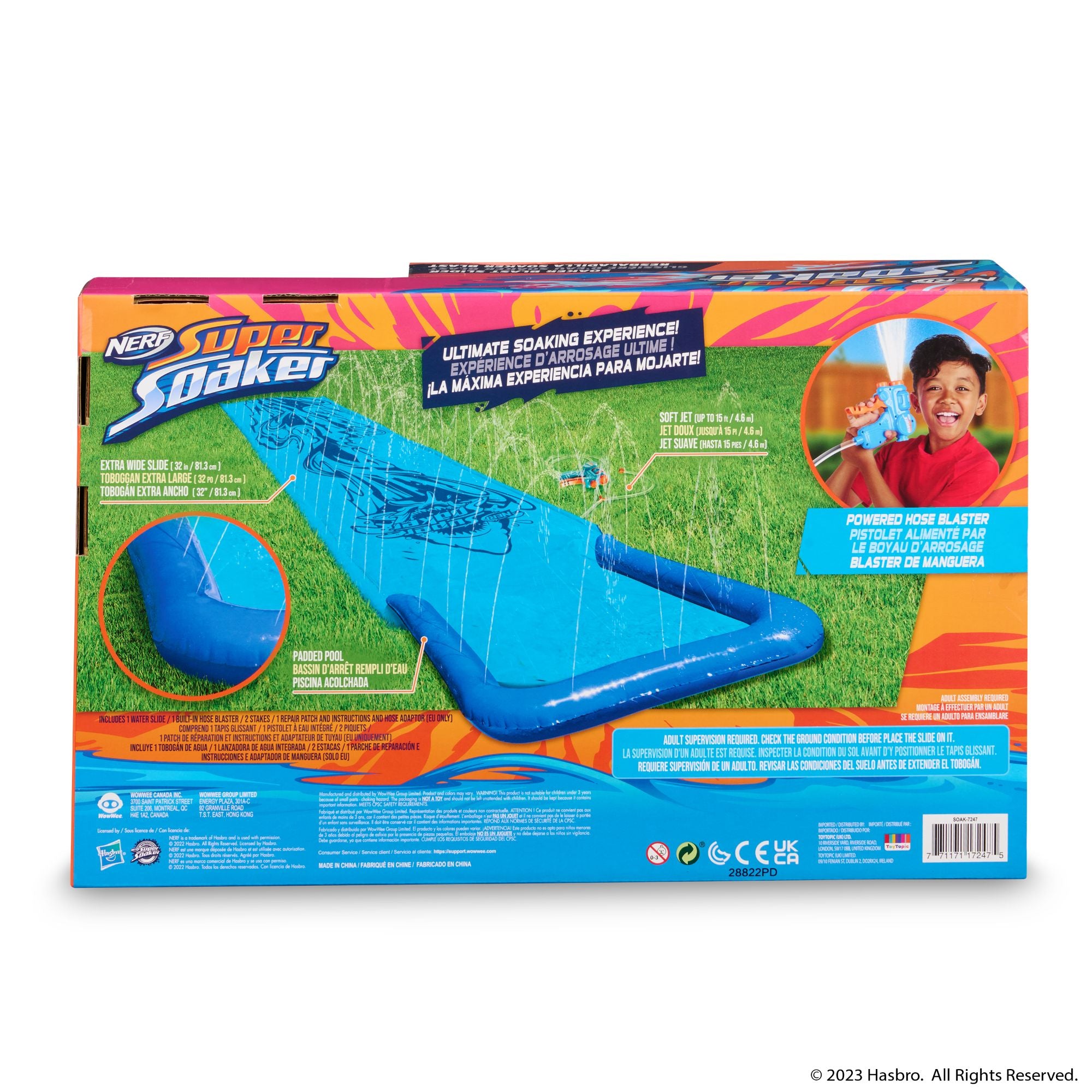 Hot Sale! WowWee's NERF Super Soaker Interactive 16ft Water Slide - Blast Slider for Kids 5 - 12