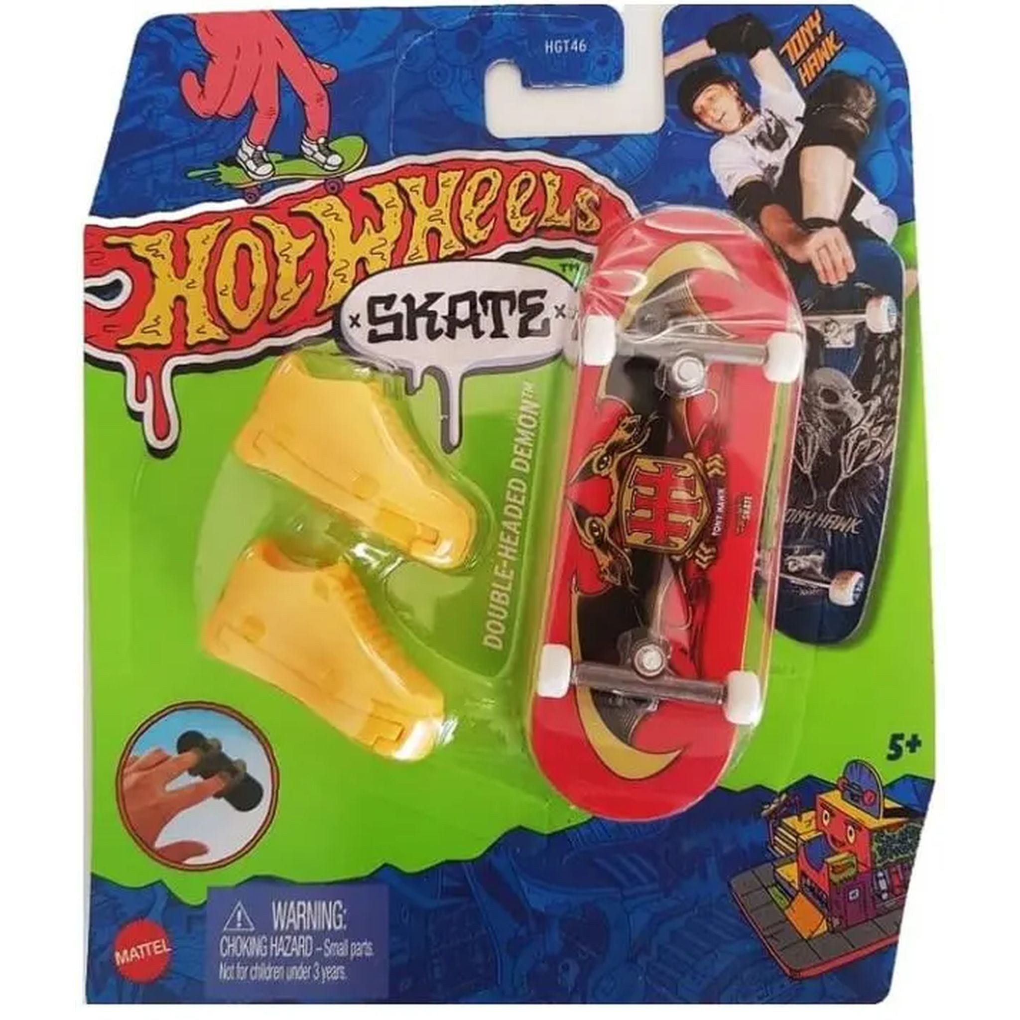 Hot Wheels Skate Fingerboard: Double - Headed Demon Single Pack - Great for Collectors
