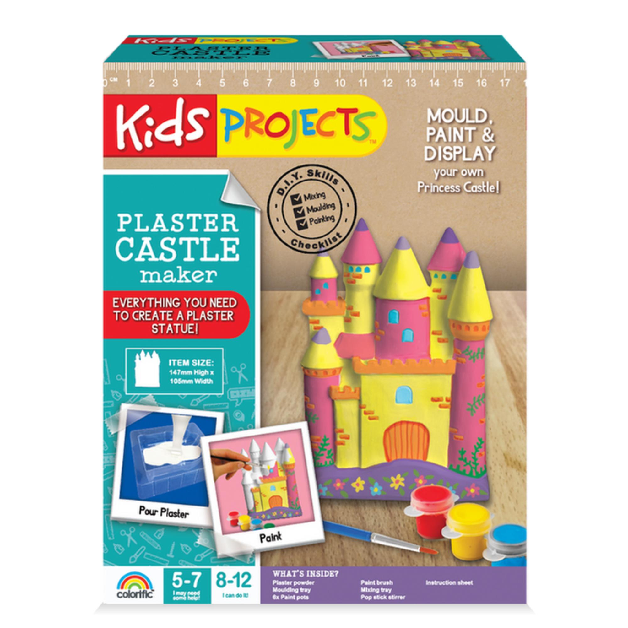 Colorful Kids' DIY Princess Castle Plaster Moulding Project