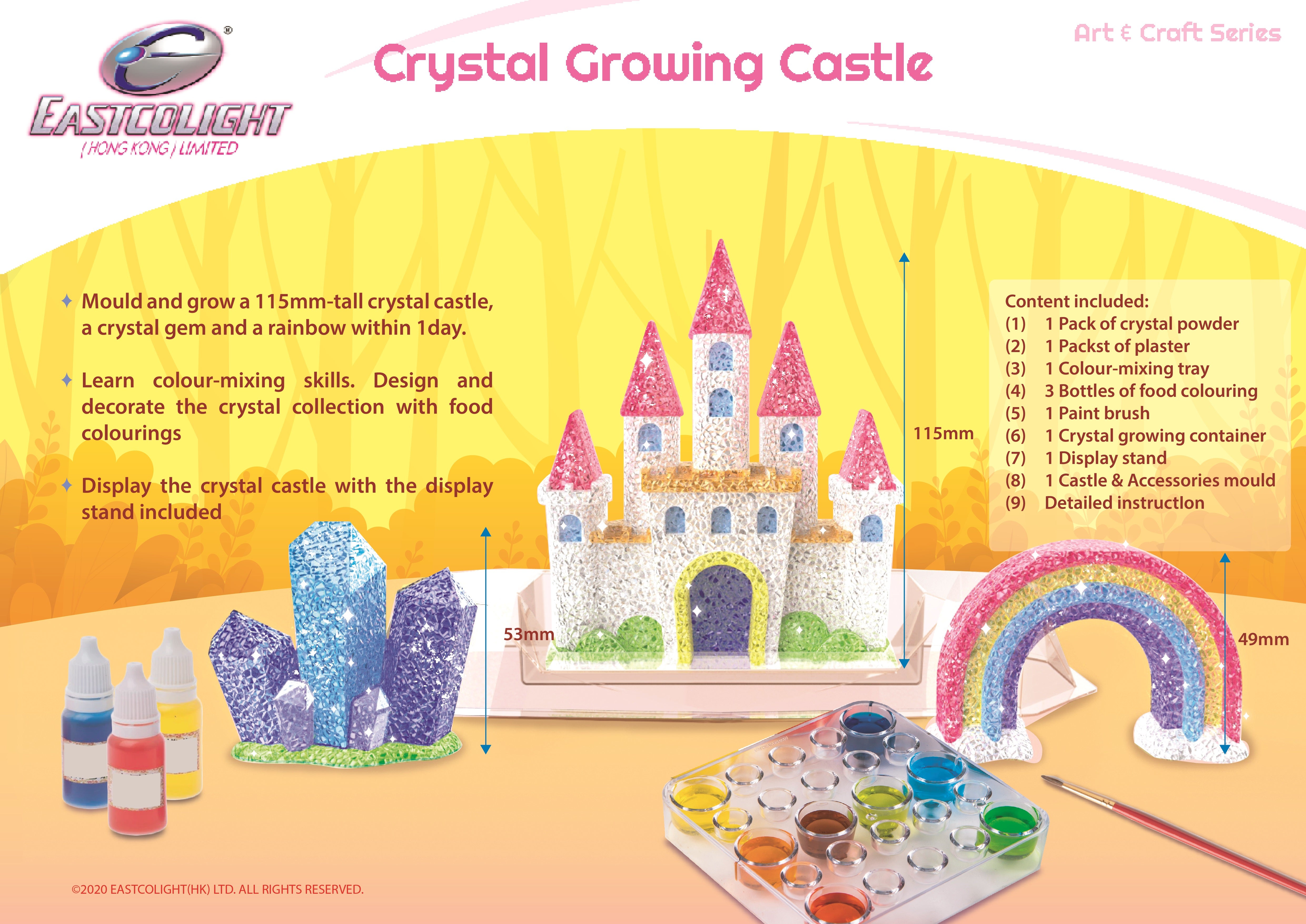 Exclusive DIY Crystal Growing Castle Kit for Creative Art Lovers