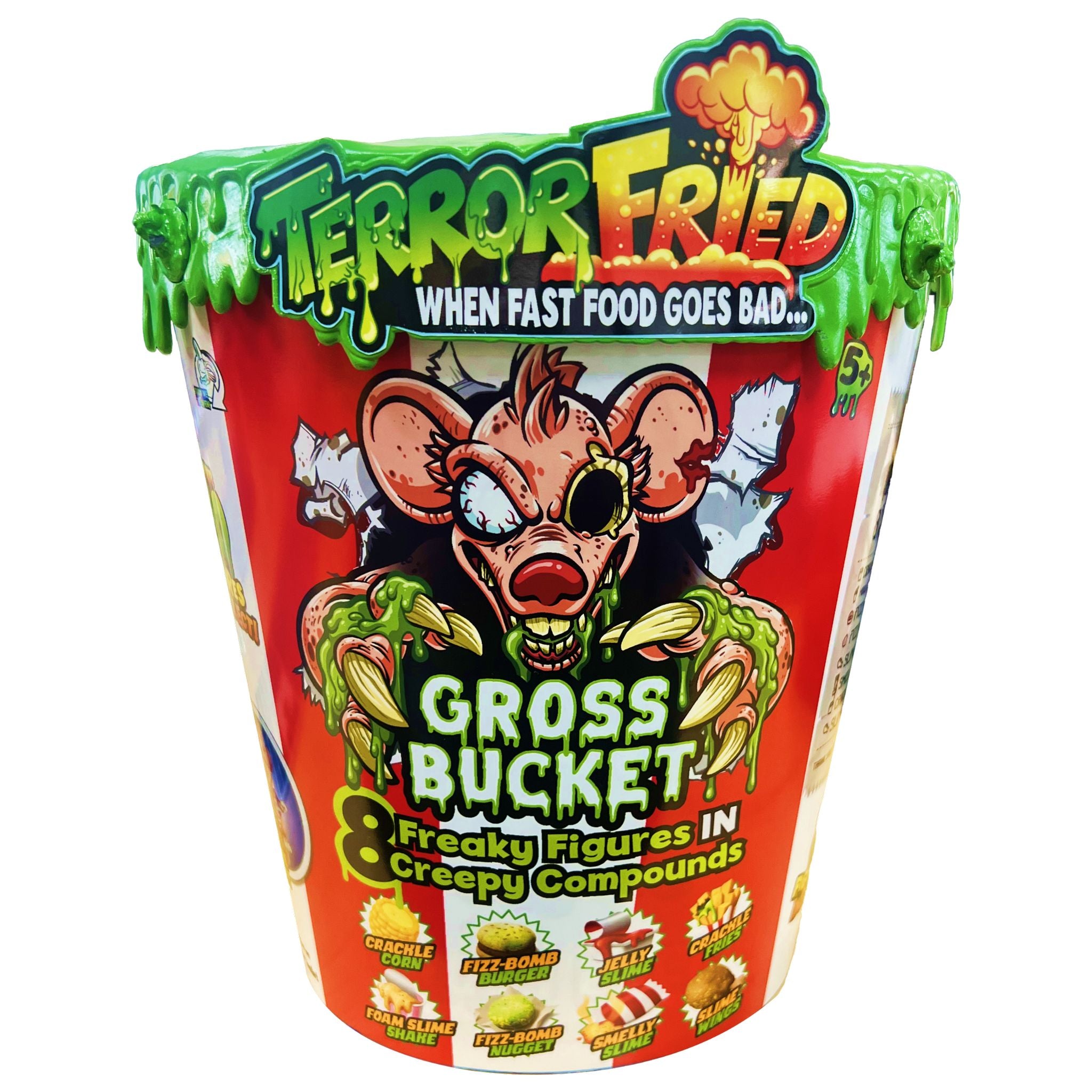 Get the Thrilling Terror Fried Gross Bucket - 8 Freaky Figures Inside!