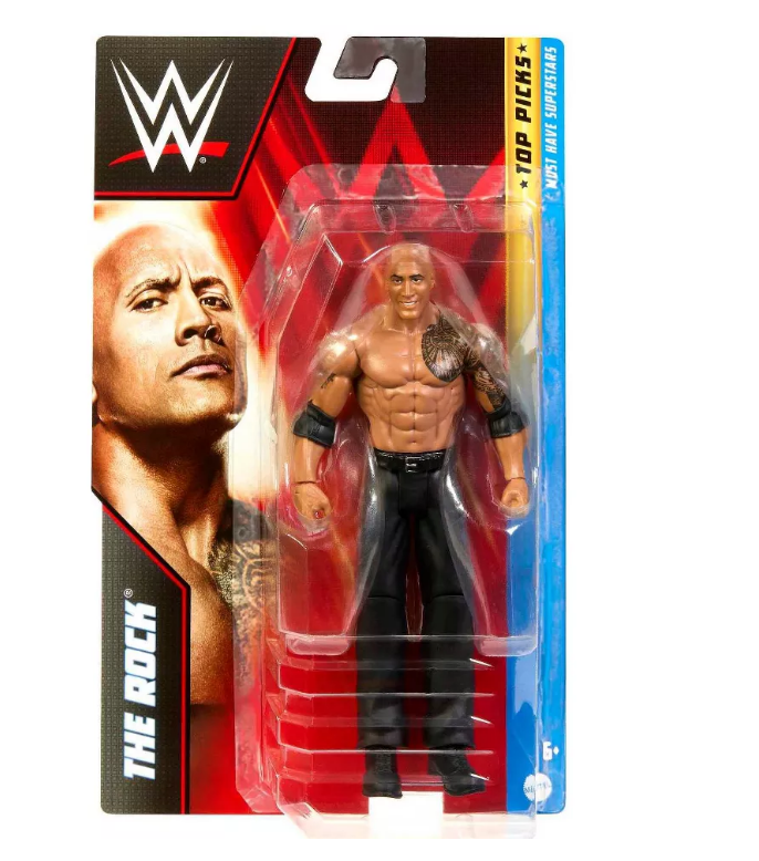 Hot Sale! WWE Top Picks 6 - inch The Rock Action Figure for Kids and Collectors