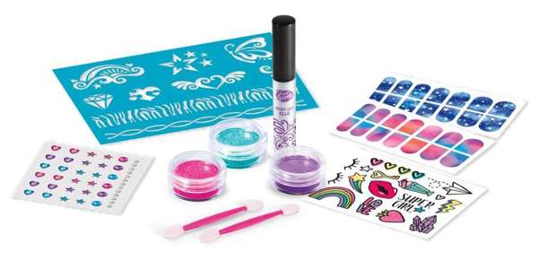 Hot Deal! Cra-Z-Art Glittery Tattoo and Nail Art Set for Fashion - Loving Kids