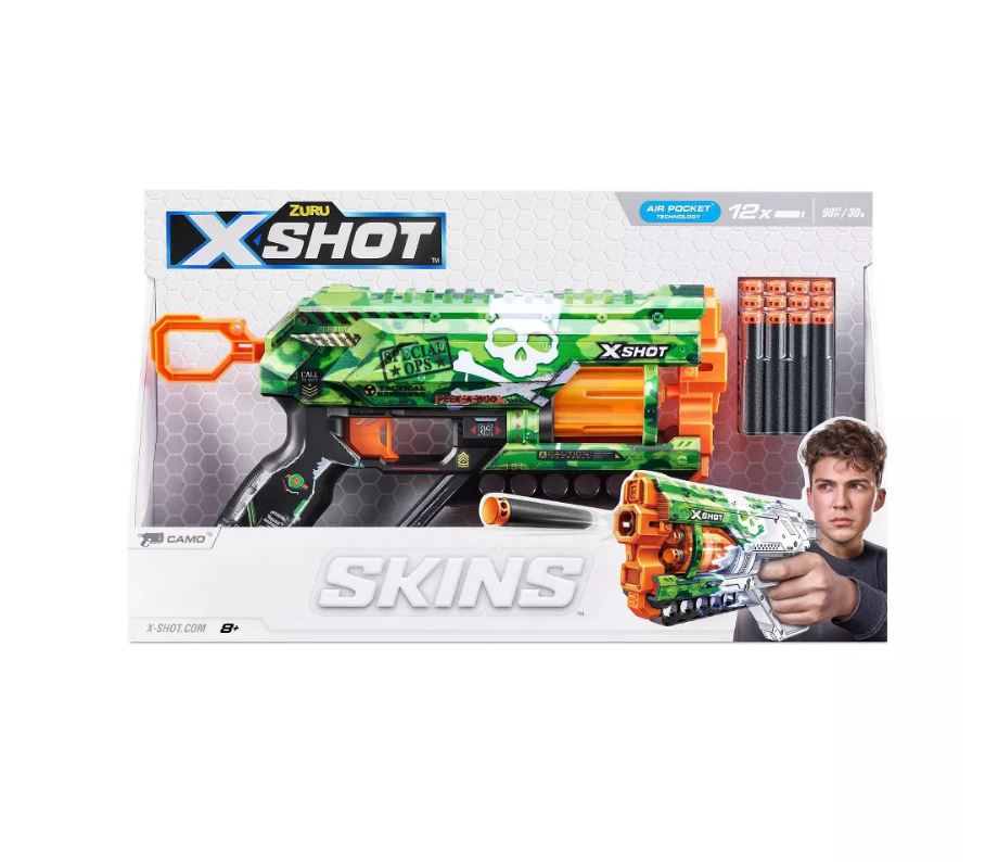 ZURU X Shot Skins Griefer Blaster - Camo Edition, Awesome for Battle