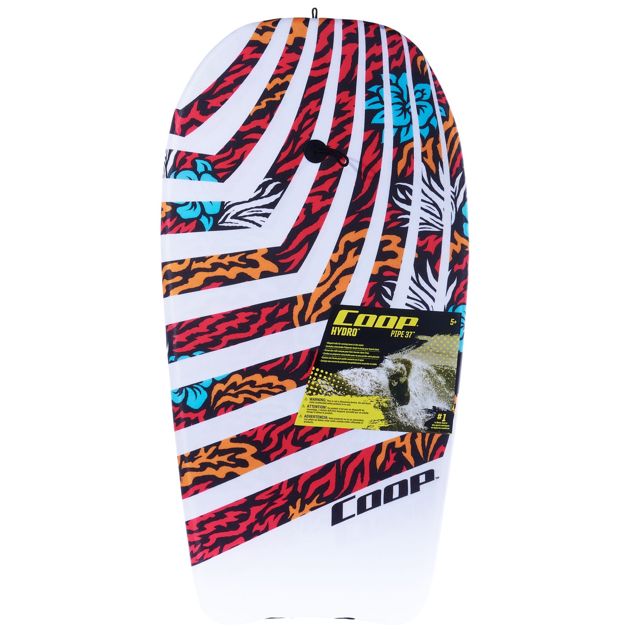 Aloha Red Coop Pipe 37-Inch Bodyboard - Ideal for Beginner Surfers