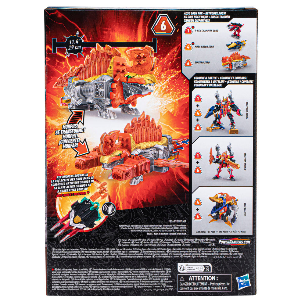 Hasbro Power Rangers Dino Fury Dimetro Zord Action Figure with Zord Link System