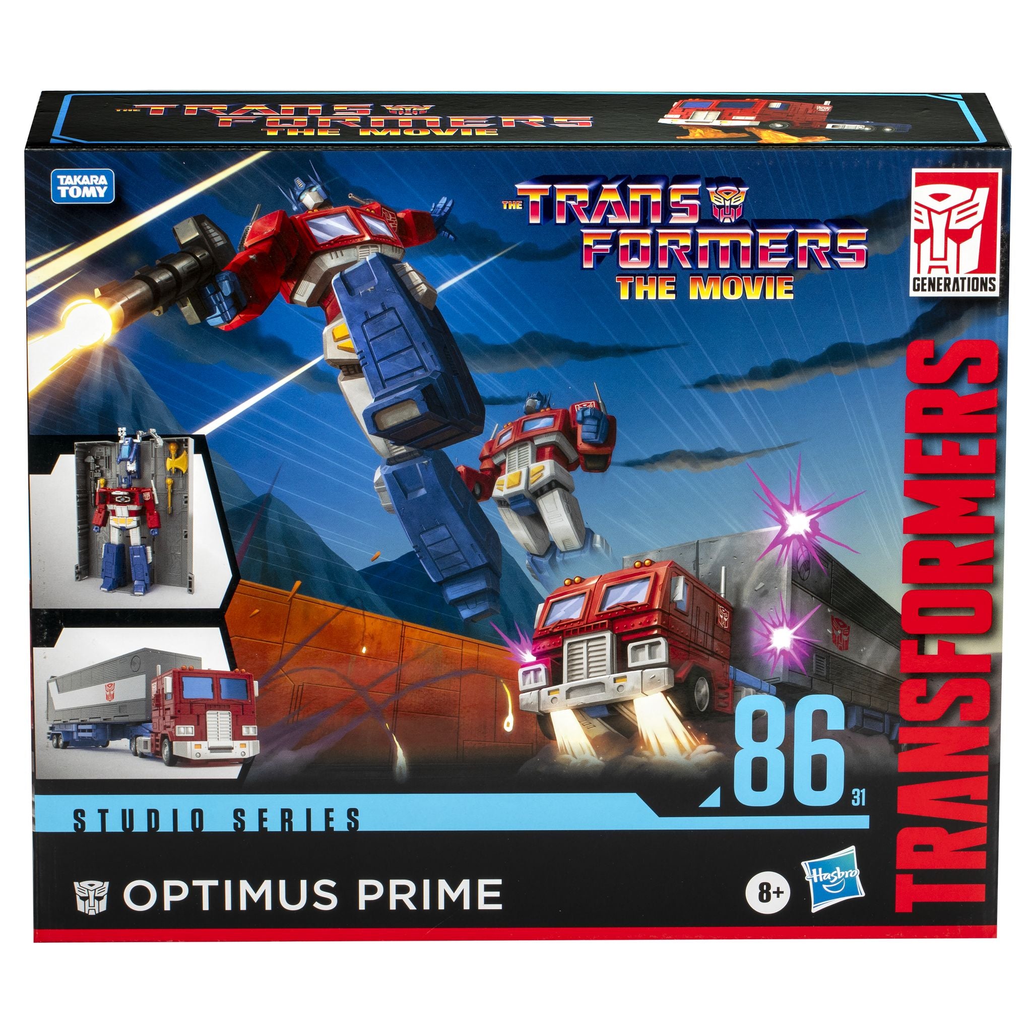 Hot! Transformers Studio Series Commander Class '86 Optimus Prime Action Figure