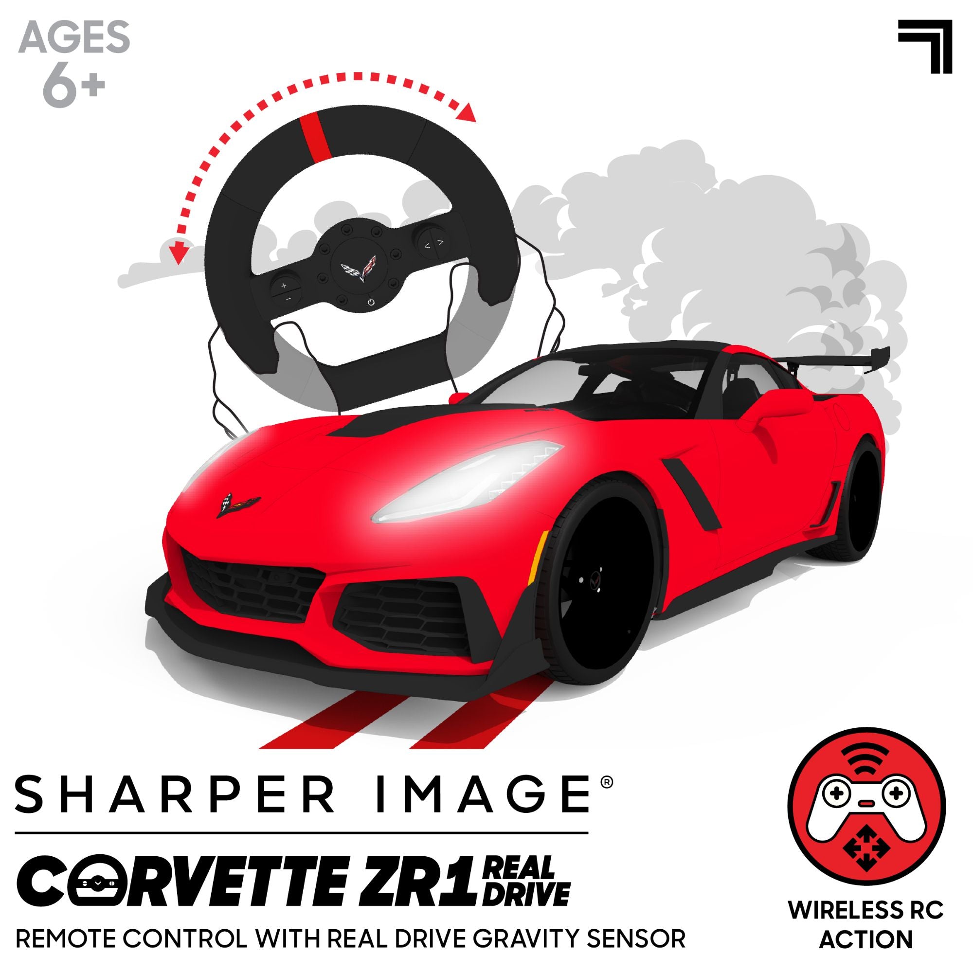 Sharper Image 1:16 Scale RC Real Drive Chevrolet Corvette with Dual Control Modes