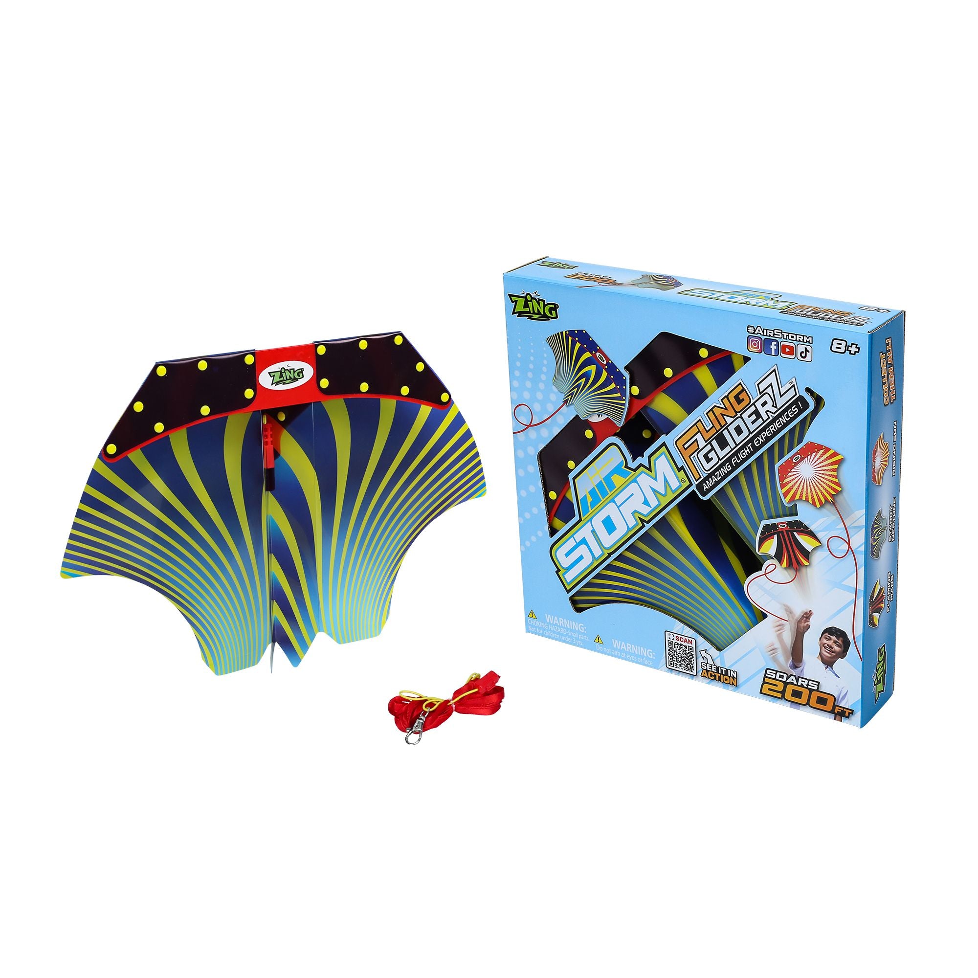 Zing Air Storm Assorted Styles Soft Foam Fling Glider Toys