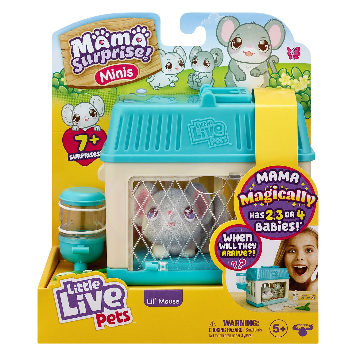 Hot Sale! Little Live Pets Mini Playset - Mama Surprise Minis S2 Lil Mouse