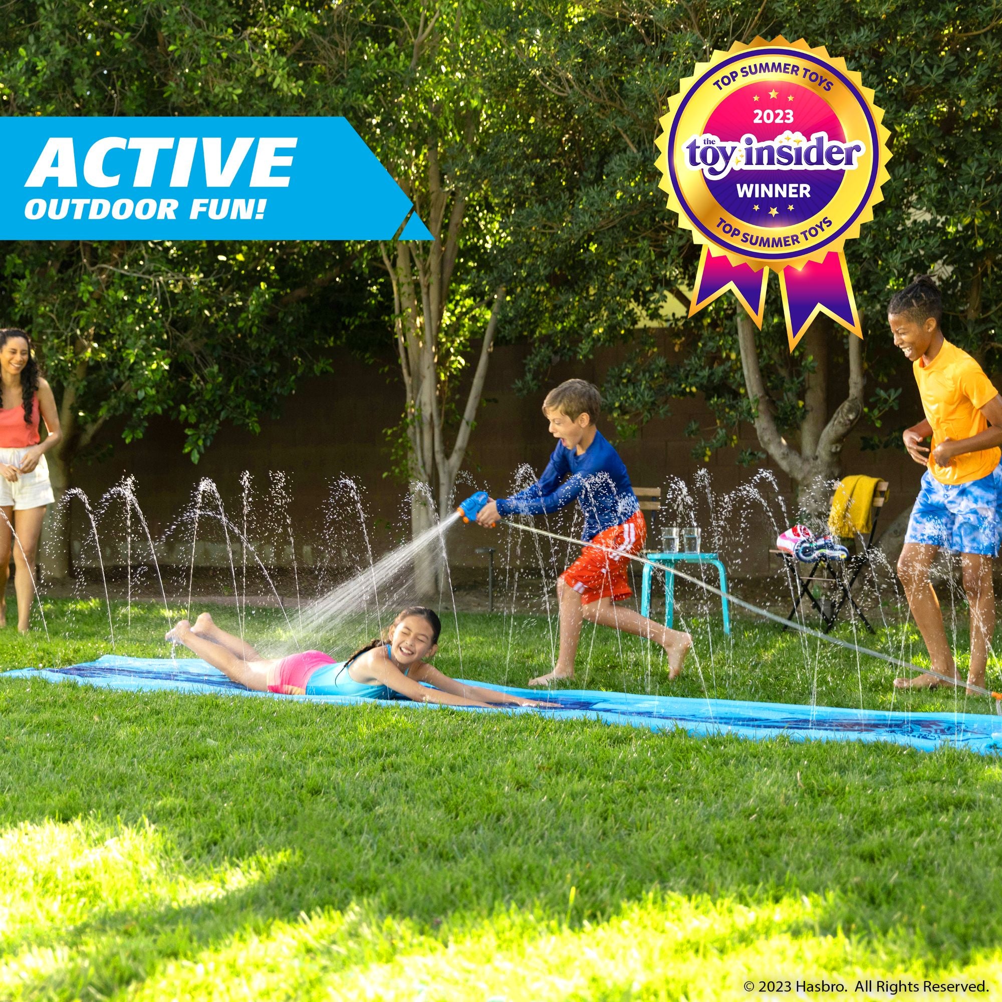 Hot Sale! WowWee's NERF Super Soaker Interactive 16ft Water Slide - Blast Slider for Kids 5 - 12