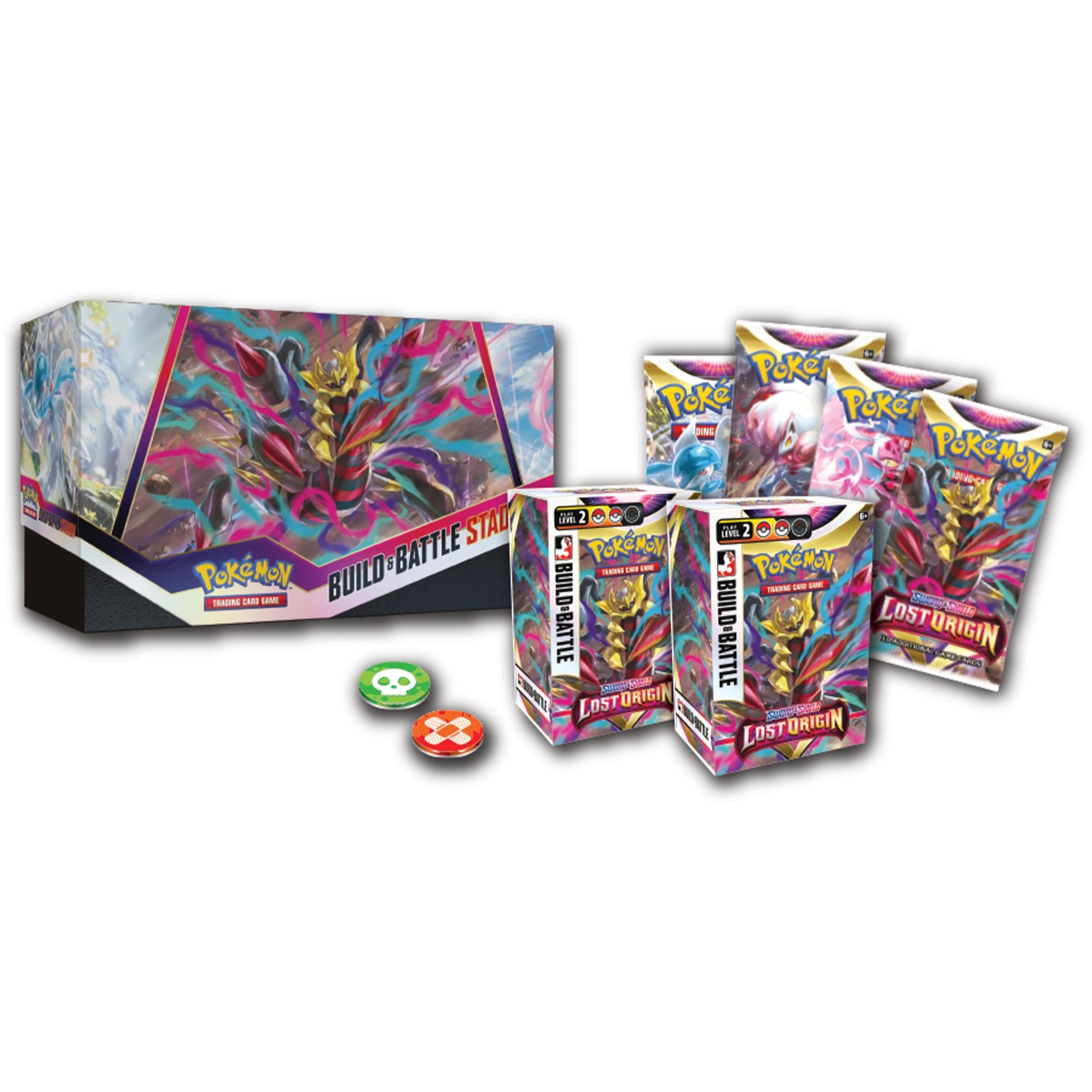 Pokemon TCG Sword & Shield Lost Origin Battle-Ready Build & Battle Stadium Set