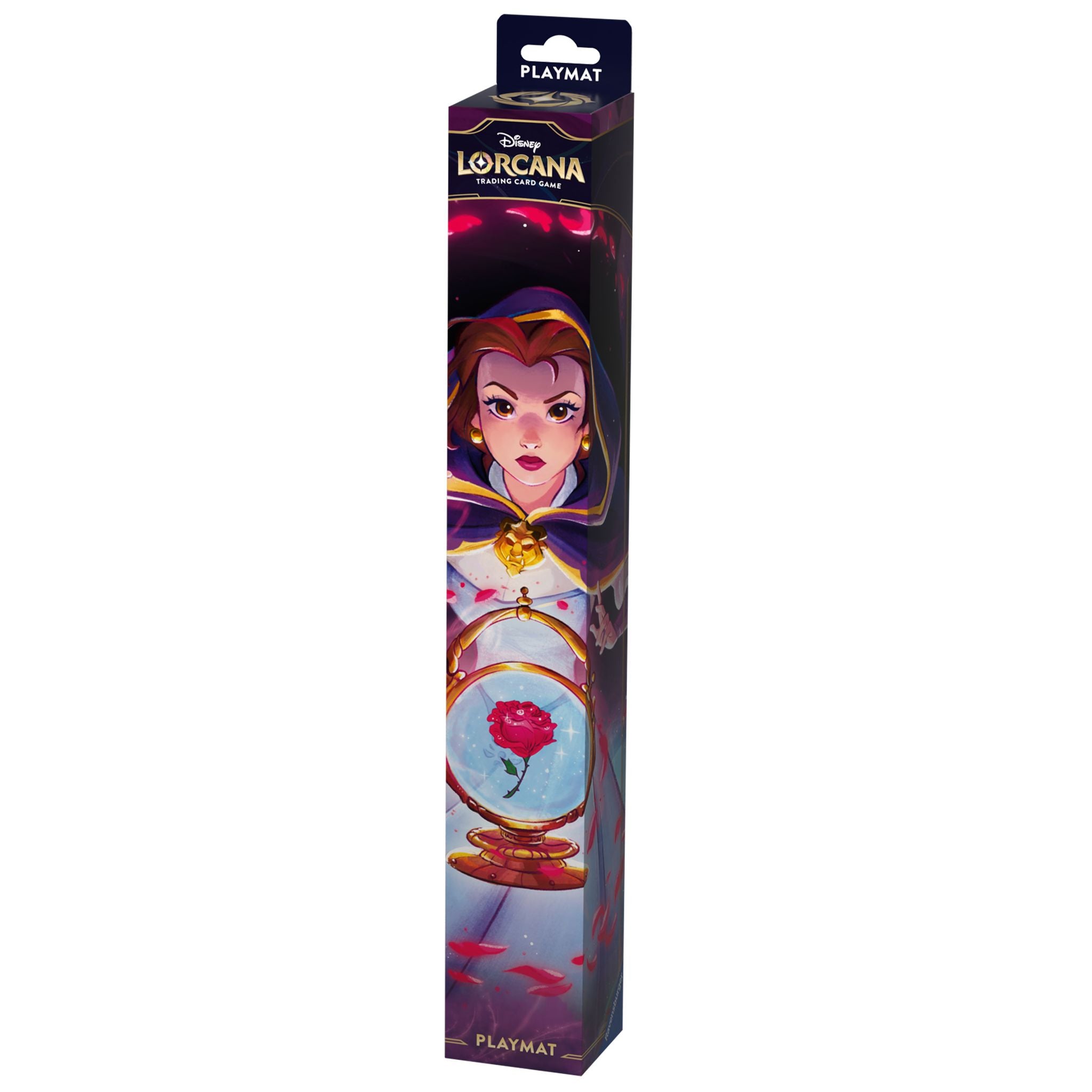 Hot Deal! Disney Lorcana Season 5 Shimmering Skies Belle Themed Playmat for Game & Desk Use