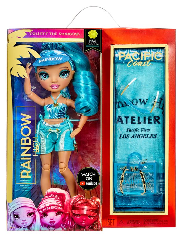 Hot Deal! Rainbow High Pacific Coast Fashion Doll - Hali Capri with Cool Features