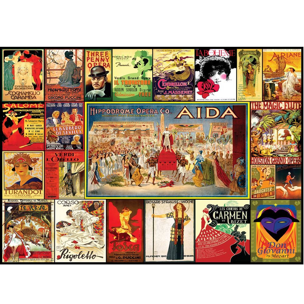 Hot! Holdsons 1000-Piece Vintage Pop Art Opera Poster Puzzle