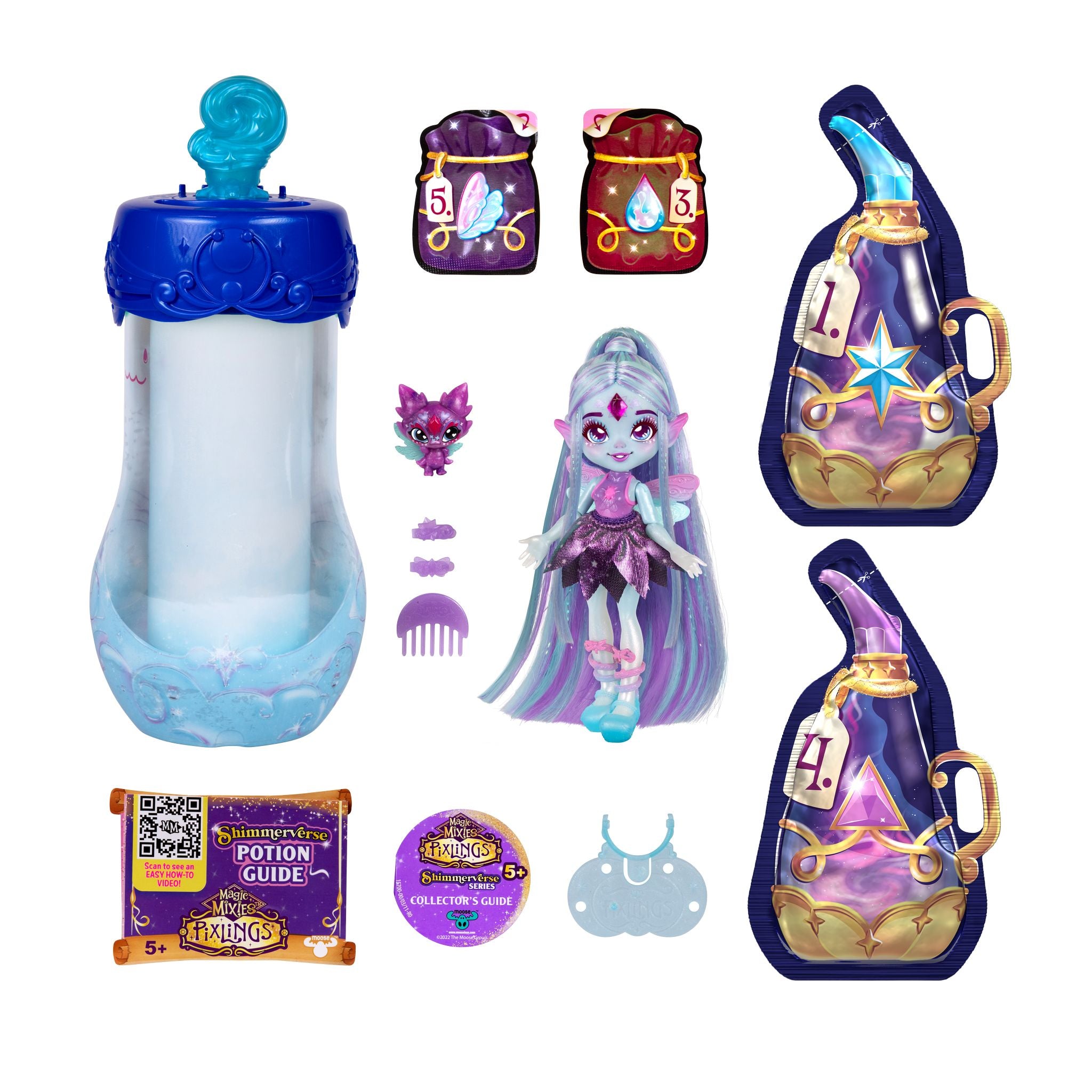 Hot! Magic Mixies Pixlings Deluxe Pack - Flyt The Dragonfly Pixling