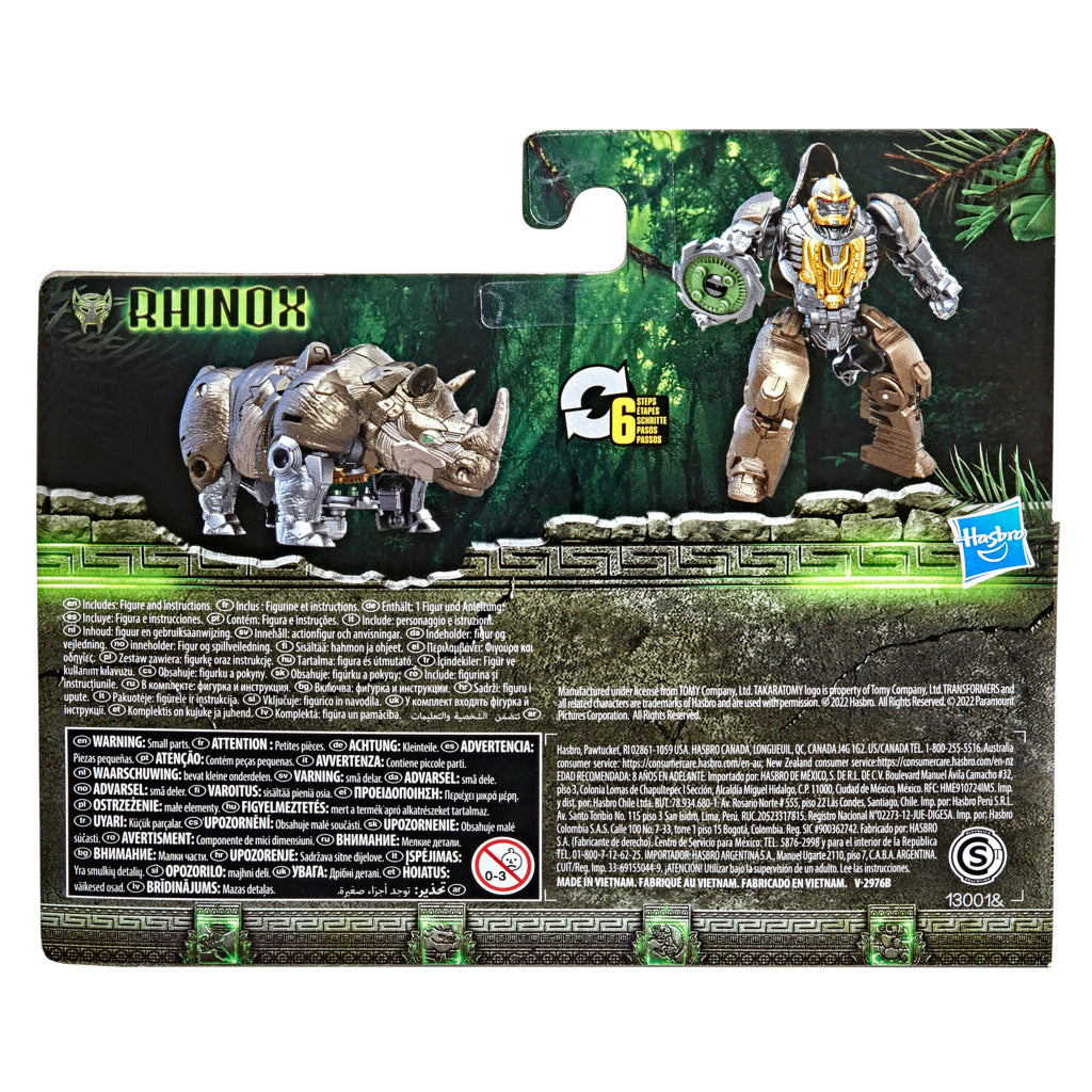 Hot! Transformers Rise Of The Beasts Beast Alliance Rhinox Battle Changers Figure