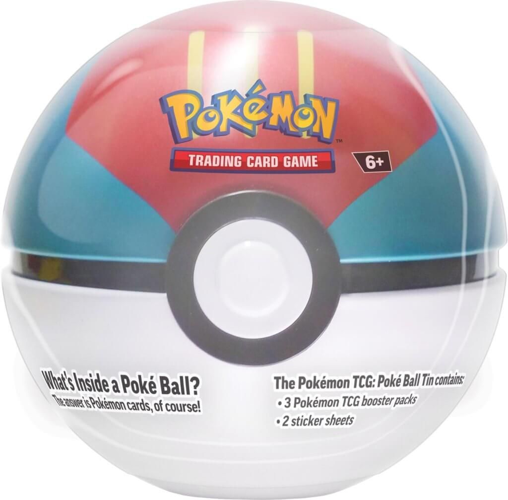 Assorted Styles of Pokémon TCG Poke Ball Tins with Exclusive Items