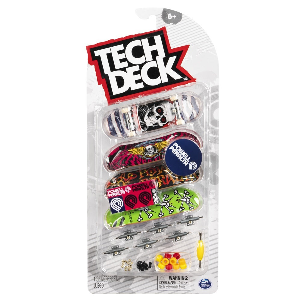 Tech Deck Ultra DLX Fingerboard Set: 4-Pack with Powell Peralta Graphics - Great Deal!