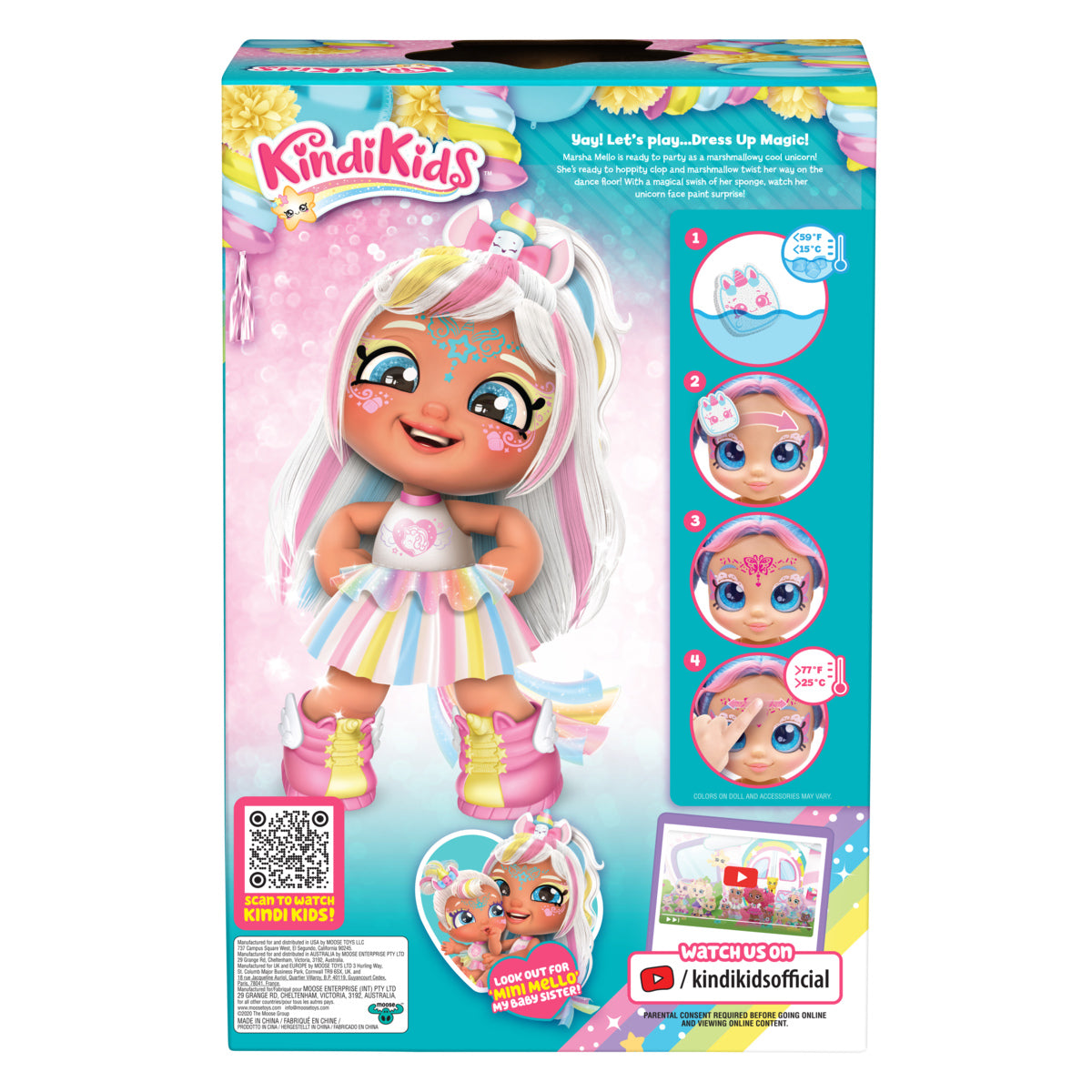 Limited-Time Offer! Kindi Kids Dress - Up Toddler Doll - Marsha Mello Unicorn