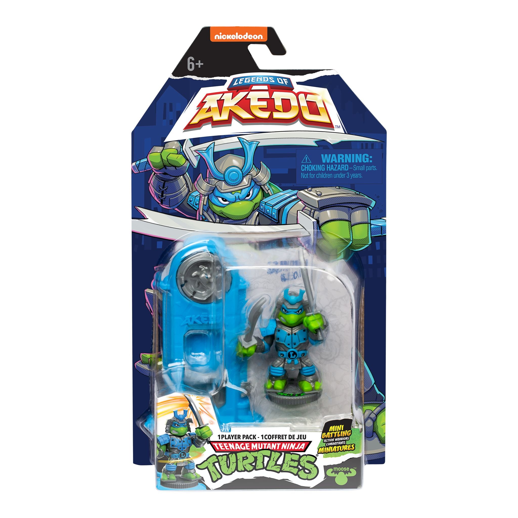 Hot Deal! Akedo Teenage Mutant Ninja Turtles Season 3 Single Pack - Samurai Leonardo Mini Warrior